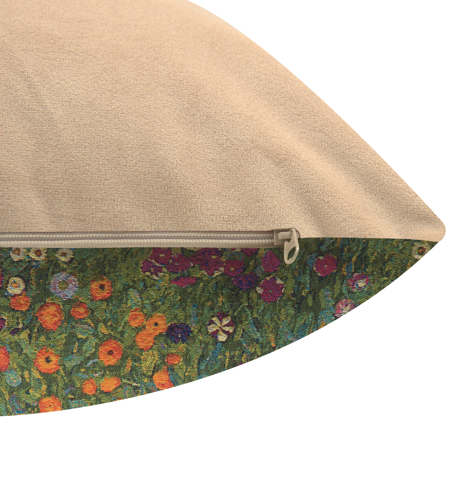 Gustav Klimt Garden Tapestry Pillow Cover 18x18 Inch Cotton Jacquard Woven Cushion Cover