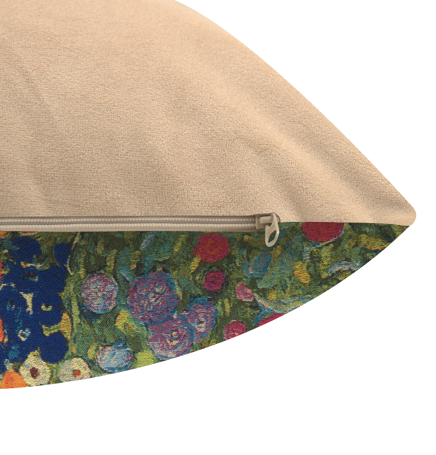 Gustav Klimt Garden Tapestry Pillow Cover 18x18 Inch Cotton Jacquard Woven Cushion Cover