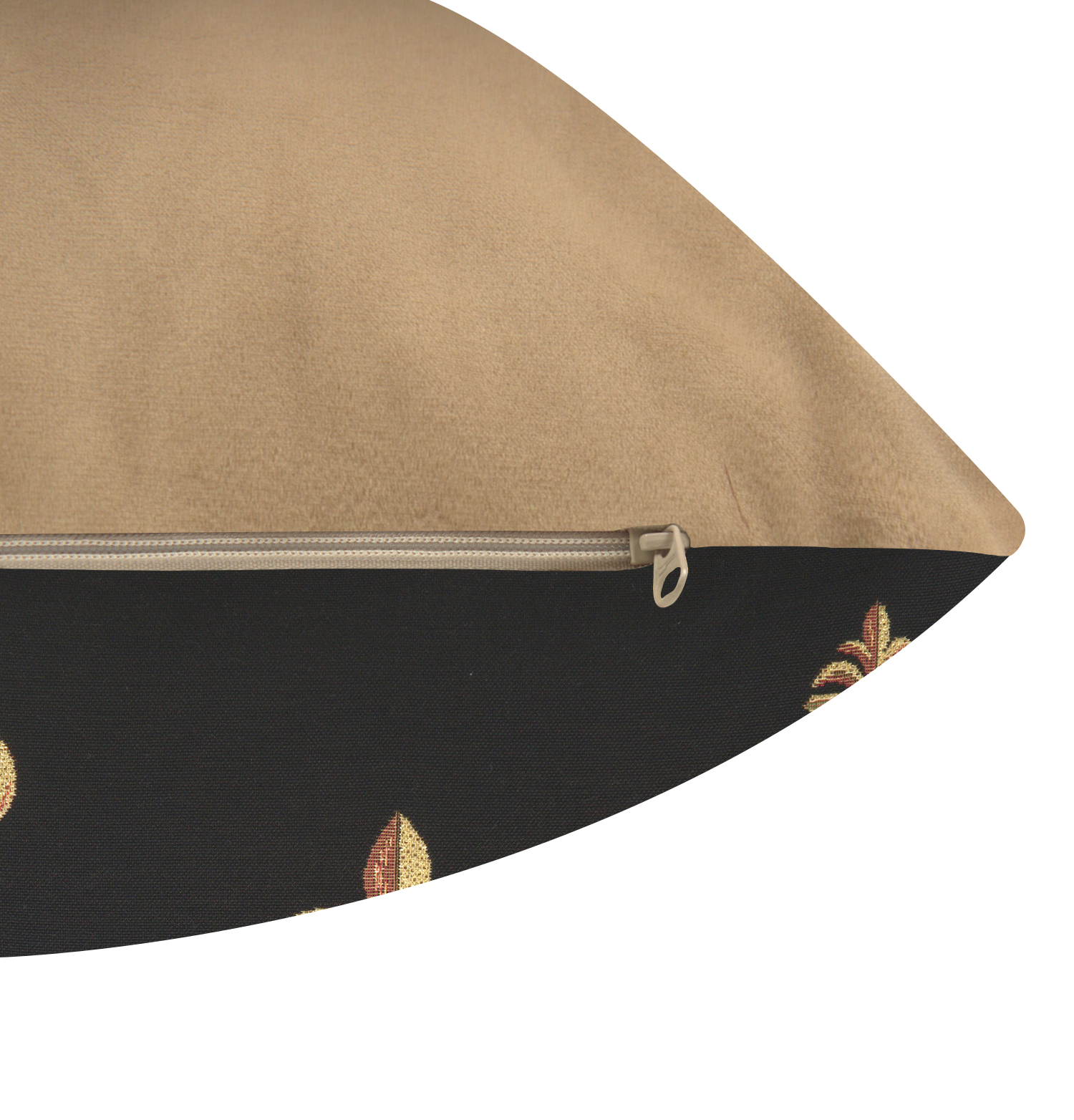 French Five Fleur de Lys Black Tapestry Pillow Cover 19x19 Inch Cotton Jacquard Woven Cushion Cover