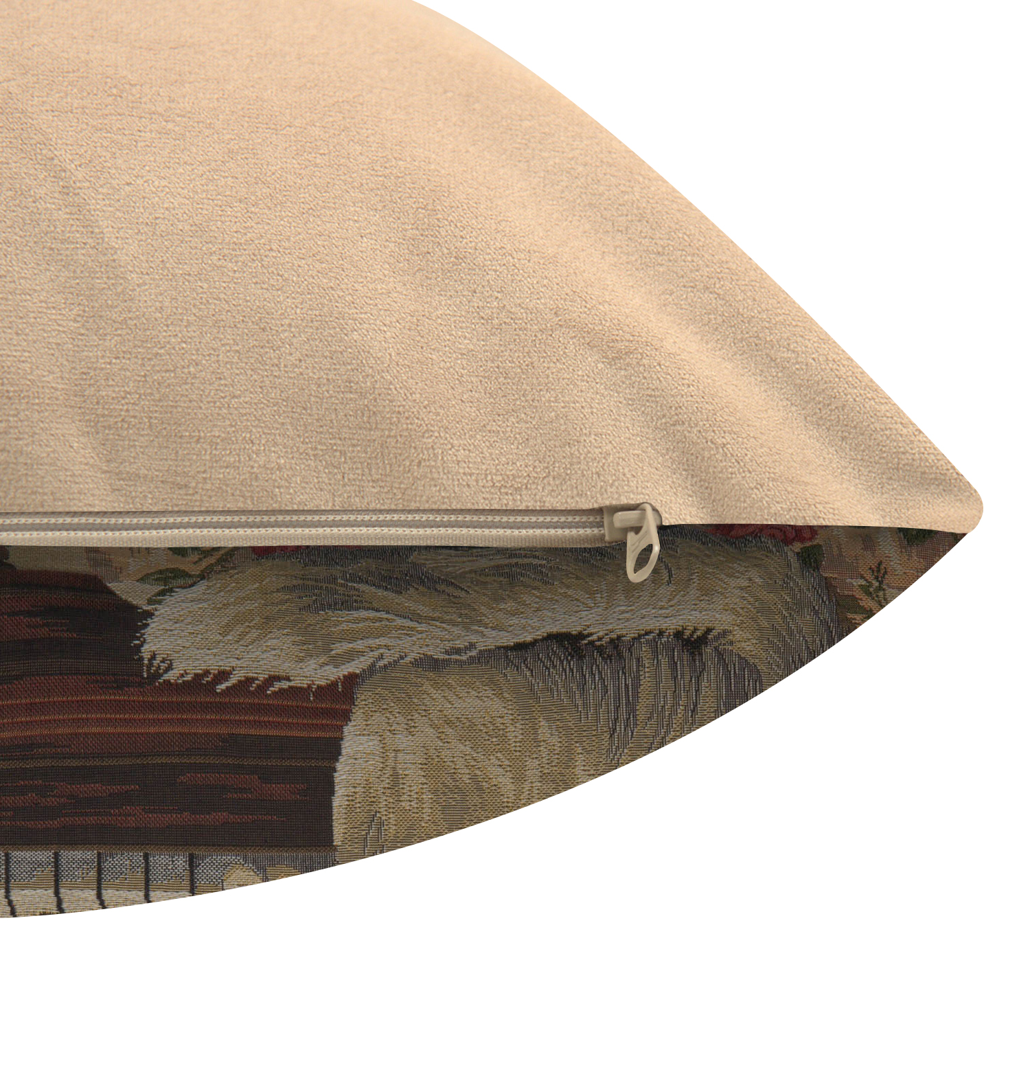Cat with Piano Belgian Tapestry Pillow Cover 18x18 Inch Cotton Jacquard Woven Cushion Cover