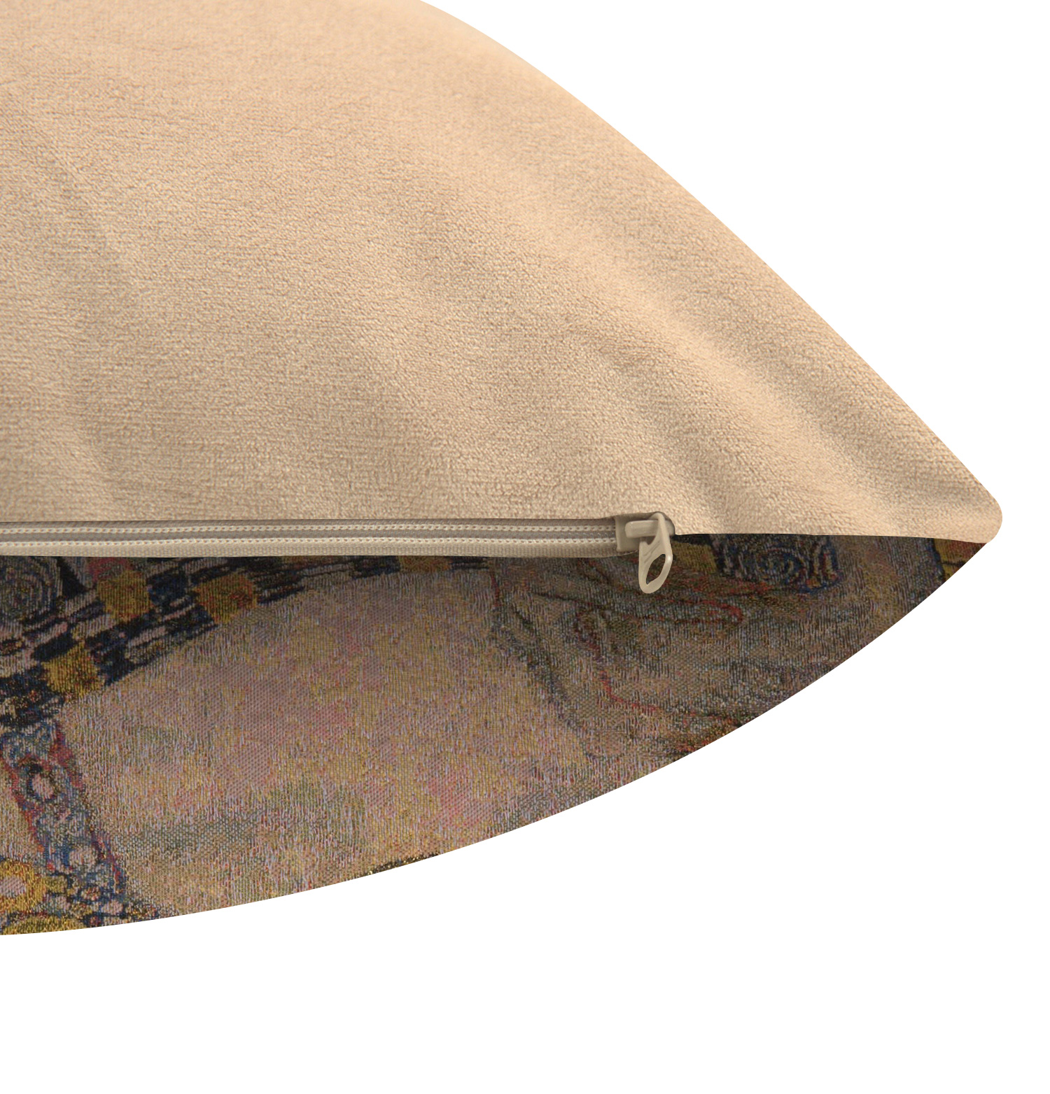 Gustav Klimt Lady in Gold Tapestry Pillow Cover 18x18 Inch Cotton Jacquard Woven Cushion Cover
