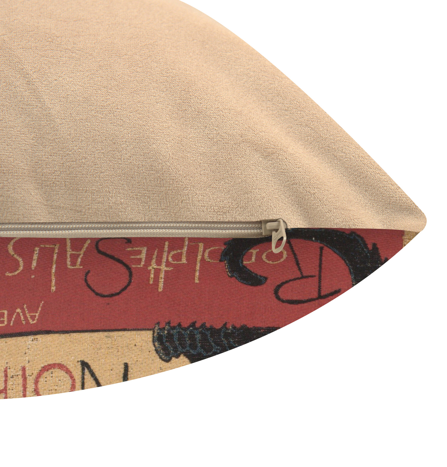 Black Cat Belgian Tapestry Pillow Cover 14x14 Inch Cotton Jacquard Woven Cushion Cover