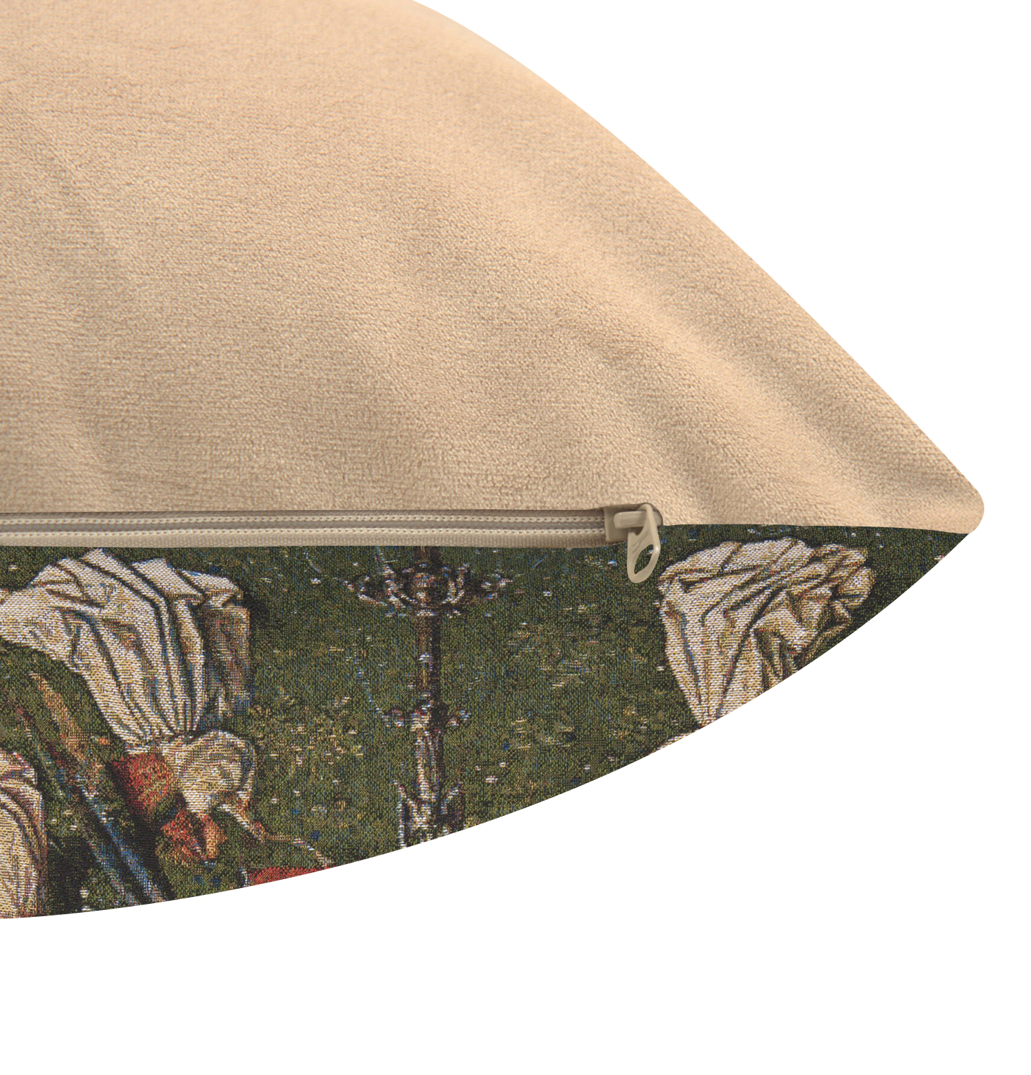 Hubert van Eyck The Lamb of God Tapestry Pillow Cover 18x18 Inch Cotton Jacquard Woven Cushion Cover