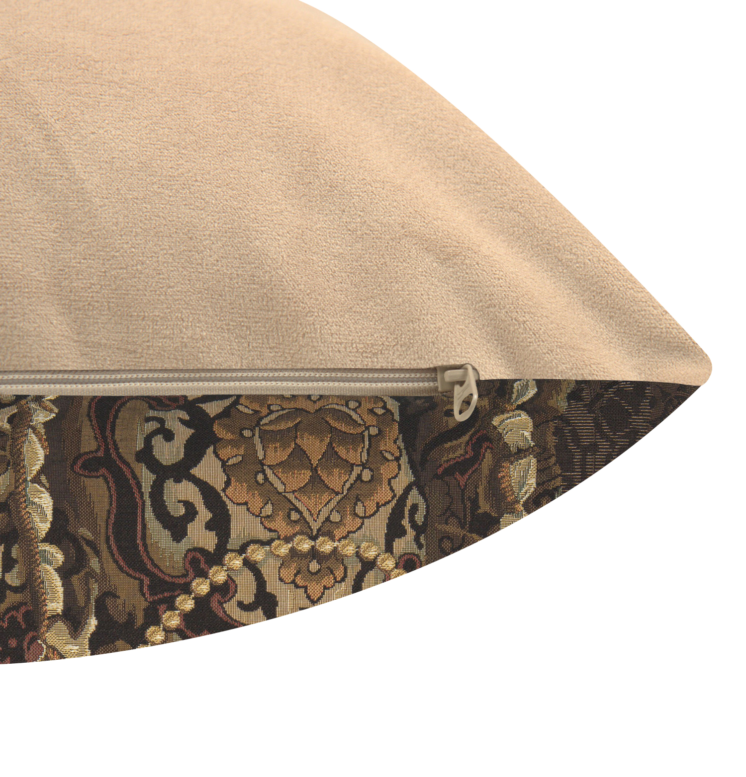 Cat with Crown Belgian Tapestry Pillow Cover 18x18 Inch Cotton Jacquard Woven Cushion Cover