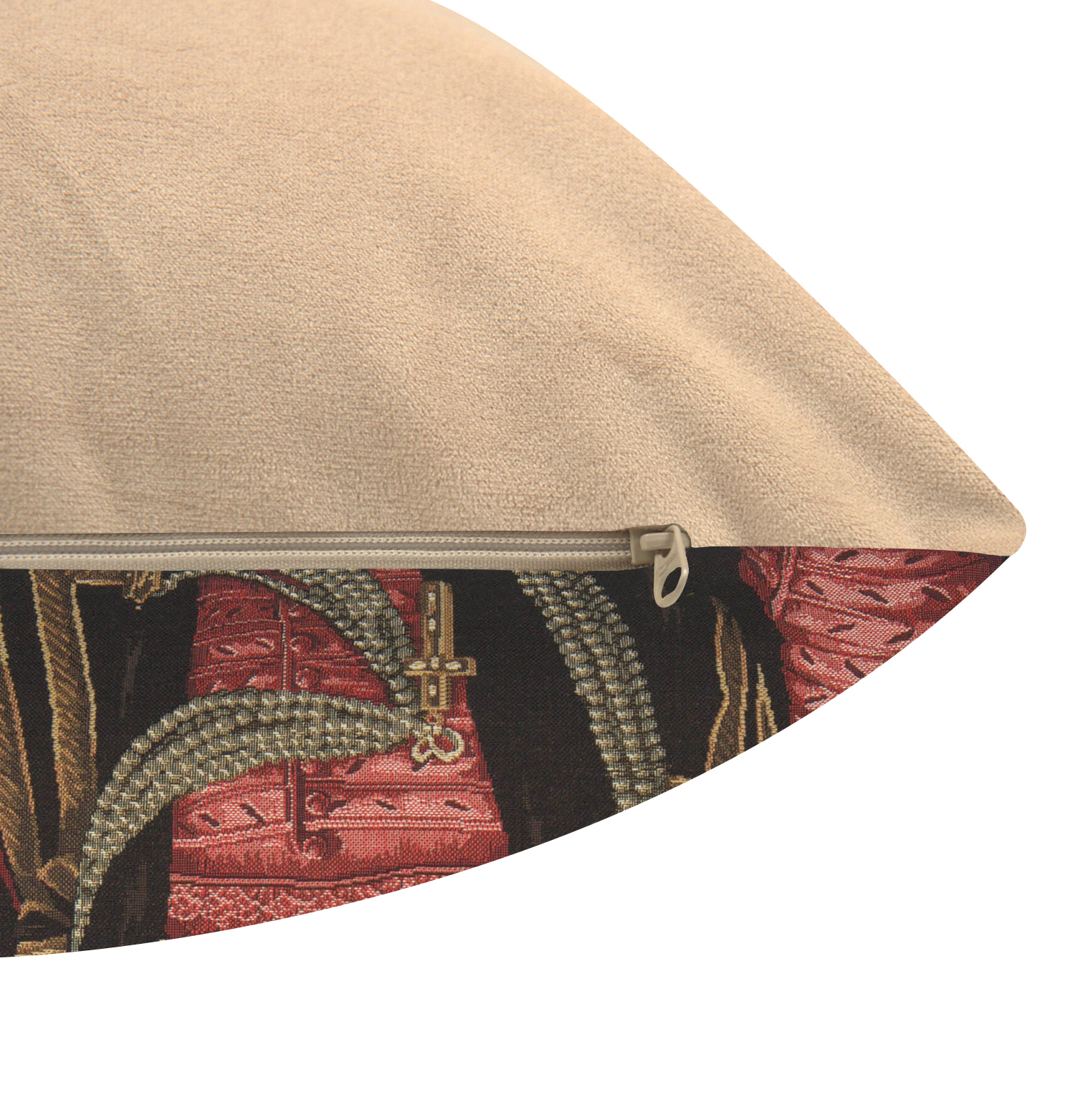 Decorative Cat Belgian Tapestry Pillow Cover 18x18 Inch Cotton Jacquard Woven Cushion Cover