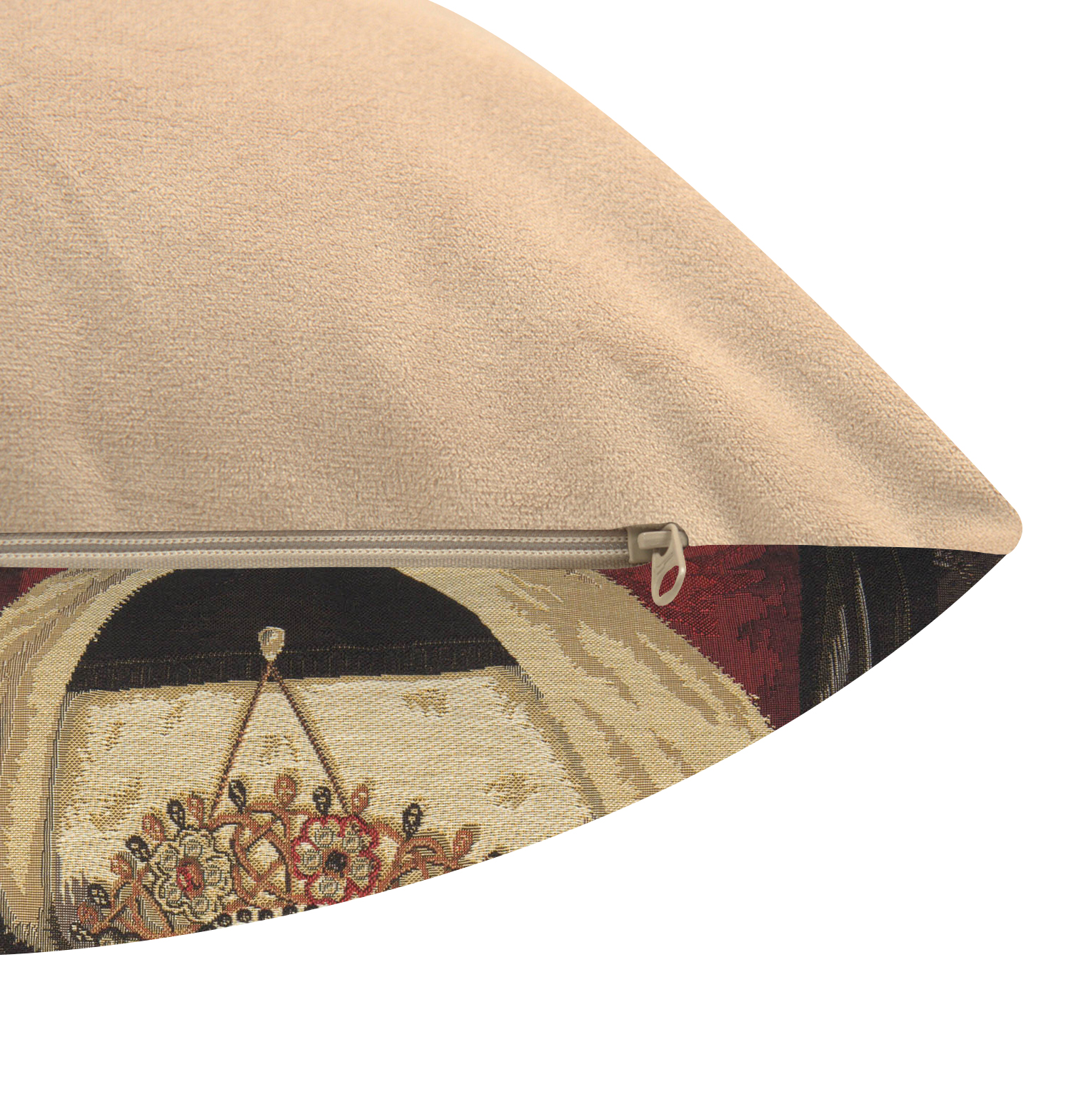 Cat with Hat Belgian Tapestry Pillow Cover 18x18 Inch Cotton Jacquard Woven Cushion Cover