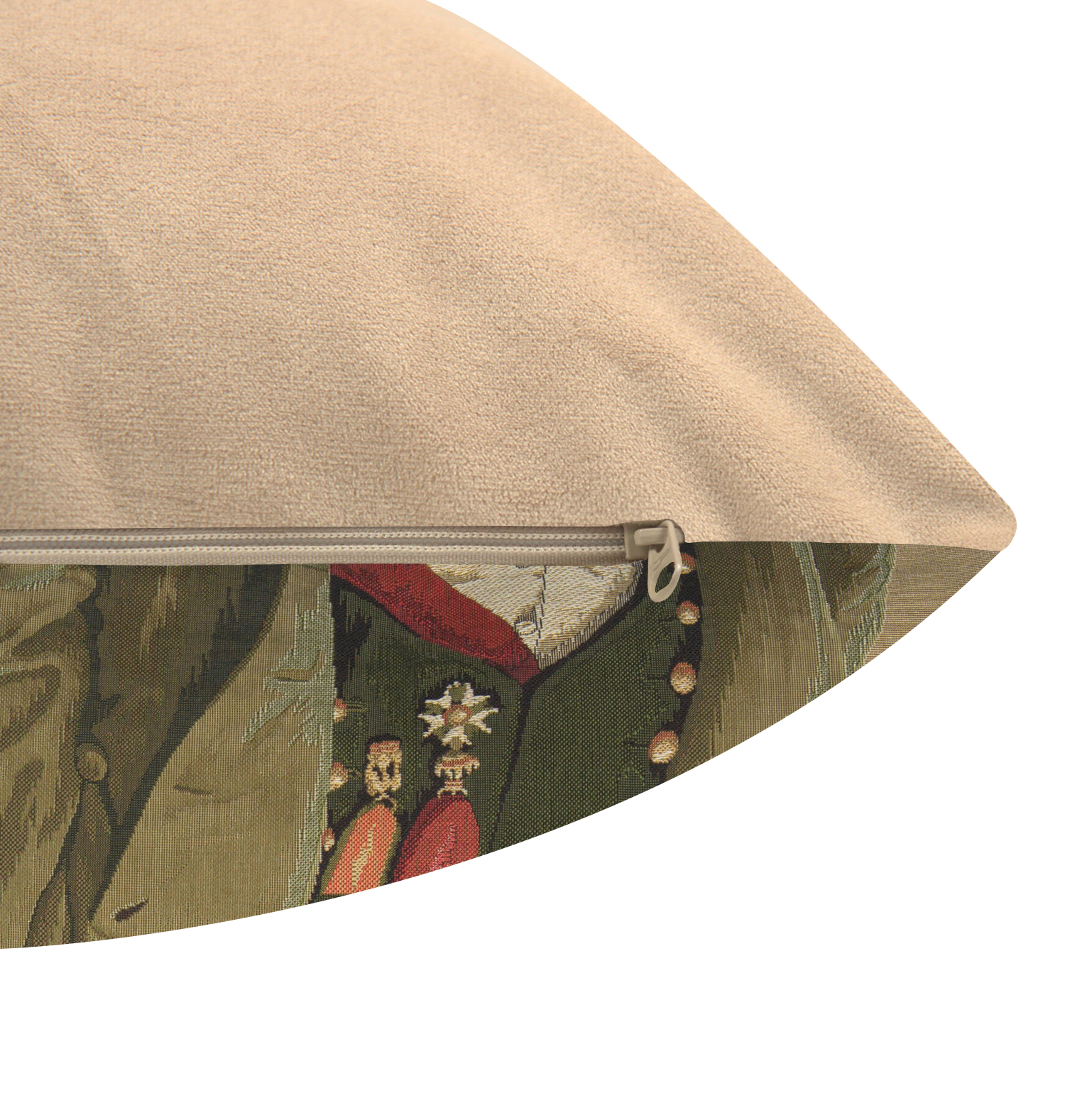 Napoleon Chien Tapestry Pillow Cover 18x18 Inch Cotton Jacquard Woven Cushion Cover