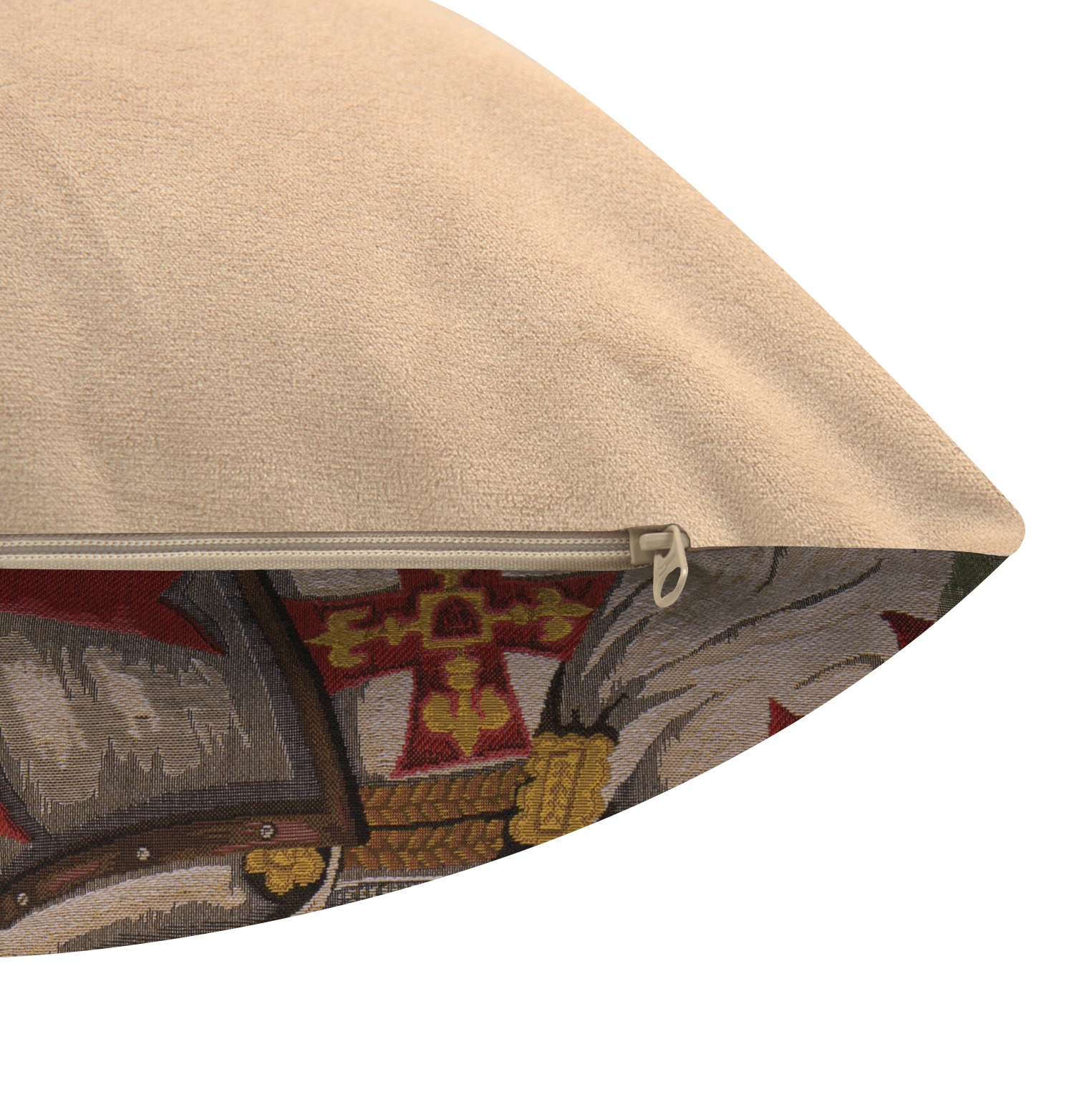 Chien Napoleon Lancelot Tapestry Pillow Cover 18x18 Inch Cotton Jacquard Woven Cushion Cover