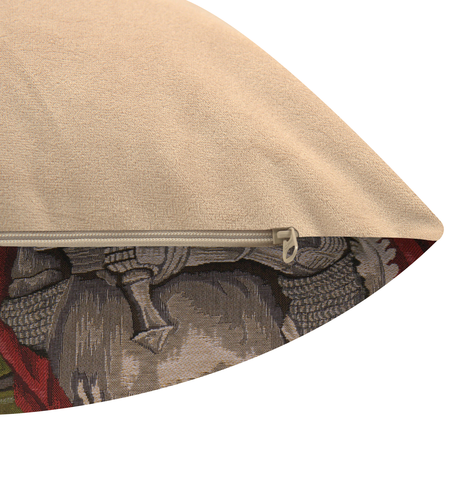 Chien Napoleon Arthur Tapestry Pillow Cover 18x18 Inch Cotton Jacquard Woven Cushion Cover