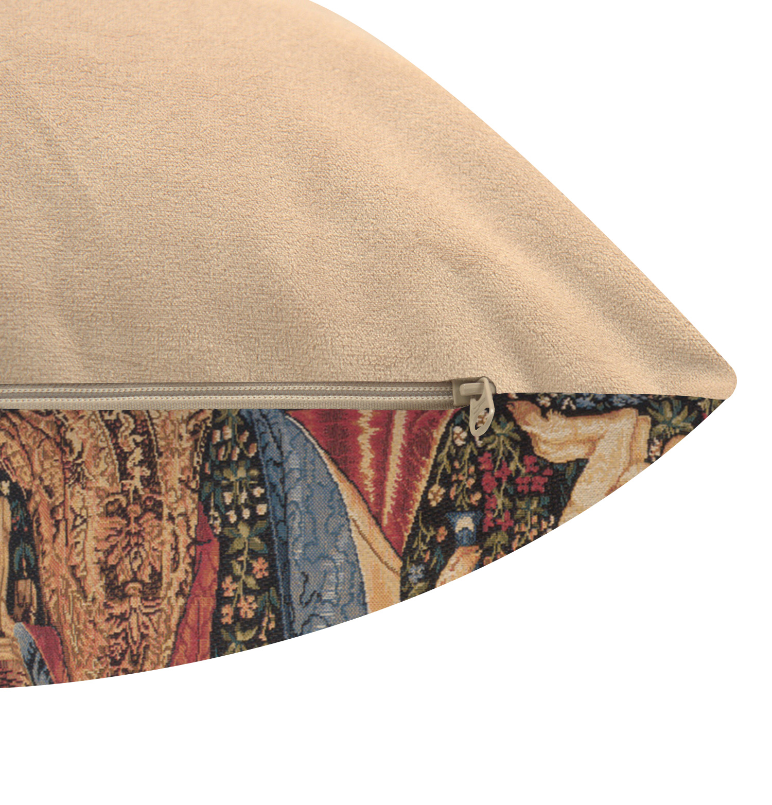 Medieval Vintage Smell Tapestry Pillow Cover 18x18 Inch Cotton Jacquard Woven Cushion Cover