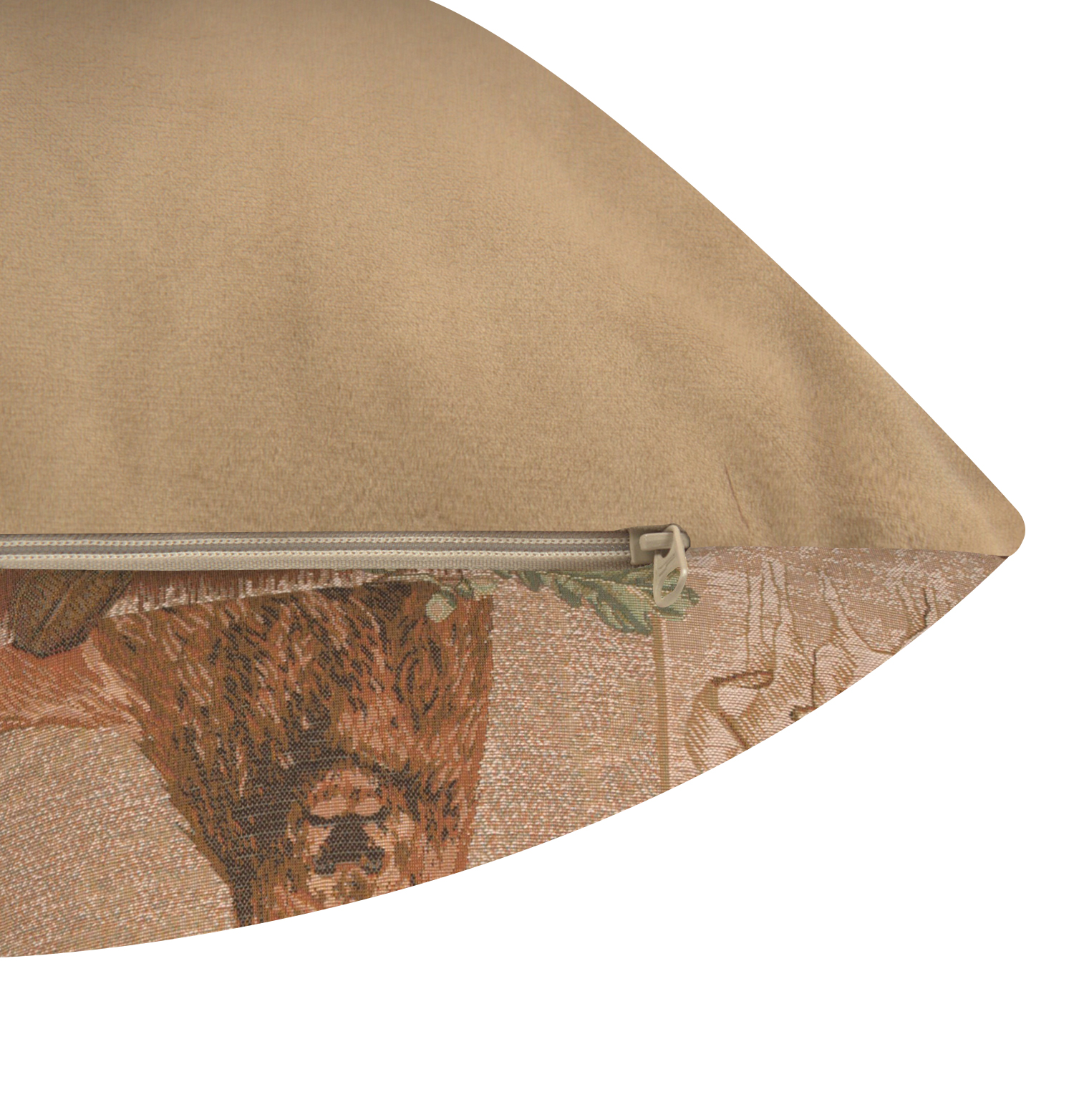 Deer Doe and Stag French Tapestry Pillow Cover 19x19 Inch Cotton Jacquard Woven Cushion Cover