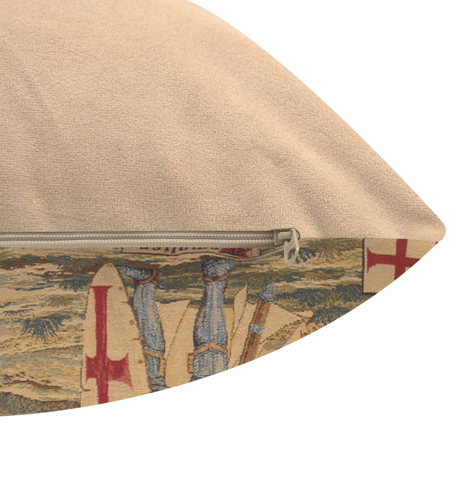 Templier European Tapestry Pillow Cover 18x18 Inch Cotton Jacquard Woven Cushion Cover