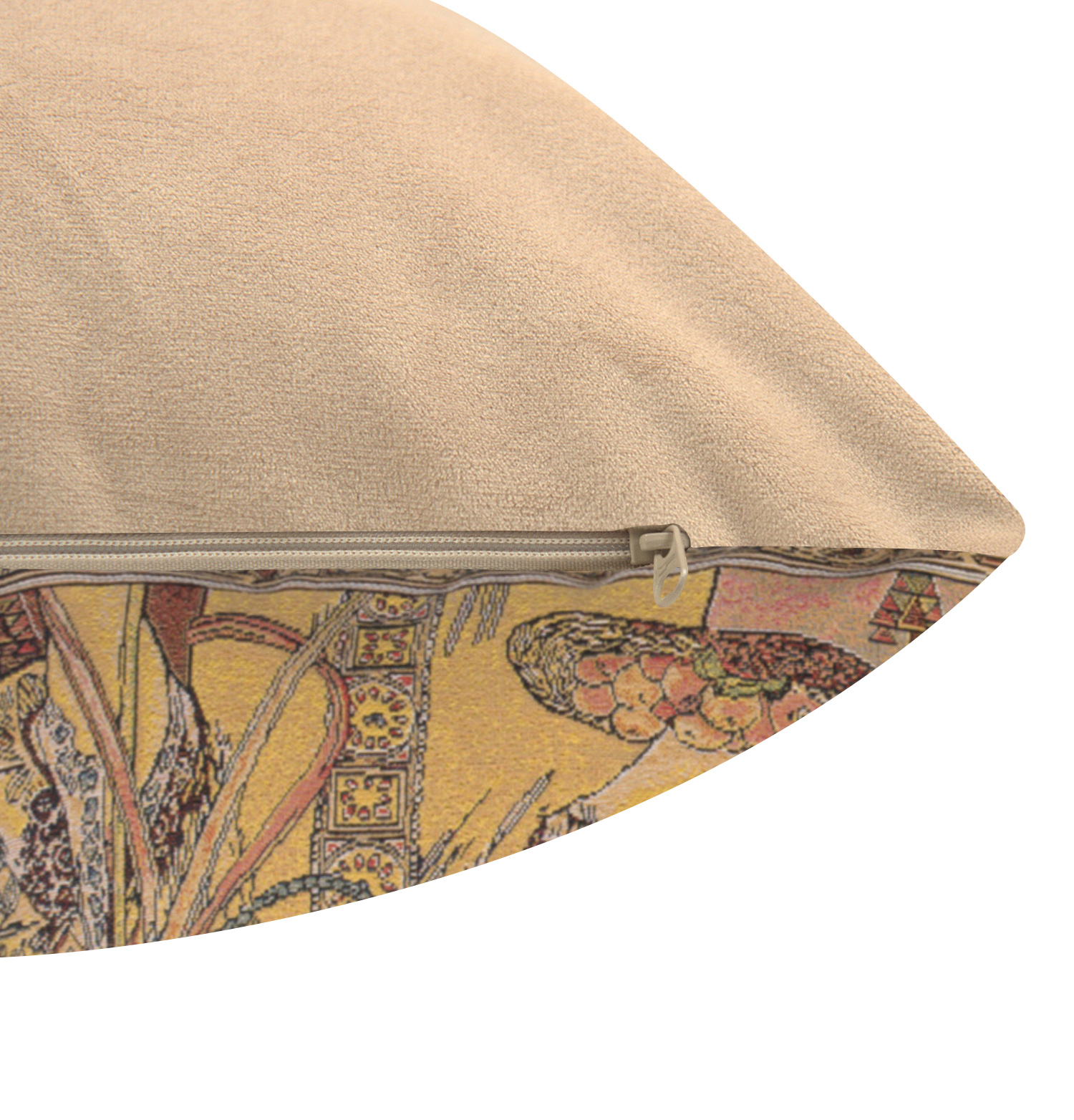 Alphonse Mucha Autumn I Tapestry Pillow Cover 18x18 Inch Cotton Jacquard Woven Cushion Cover