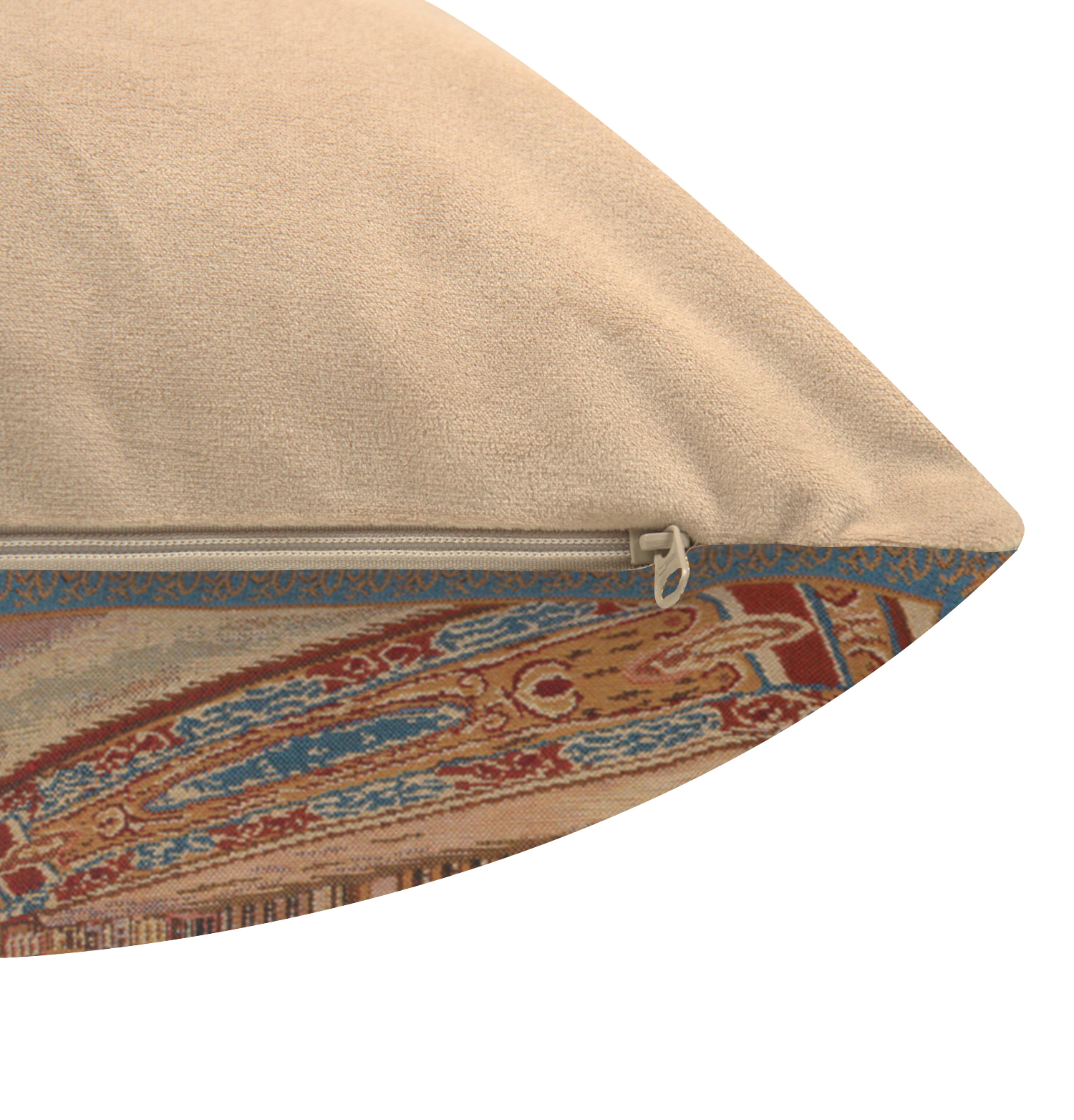 Vintage Grand Place Brussels Tapestry Pillow Cover 16x16 Inch Cotton Jacquard Woven Cushion Cover