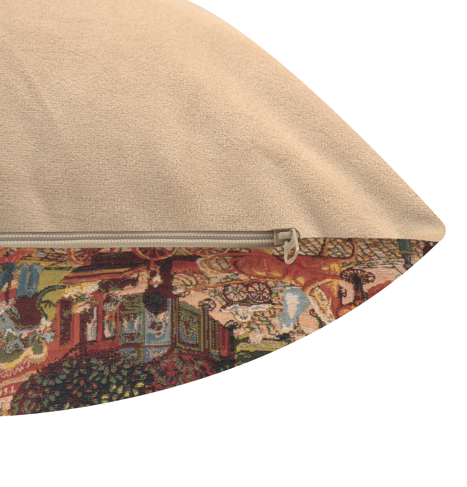 Vintage Eiffel Tower in Paris Tapestry Pillow Cover 18x18 Inch Cotton Jacquard Woven Cushion Cover