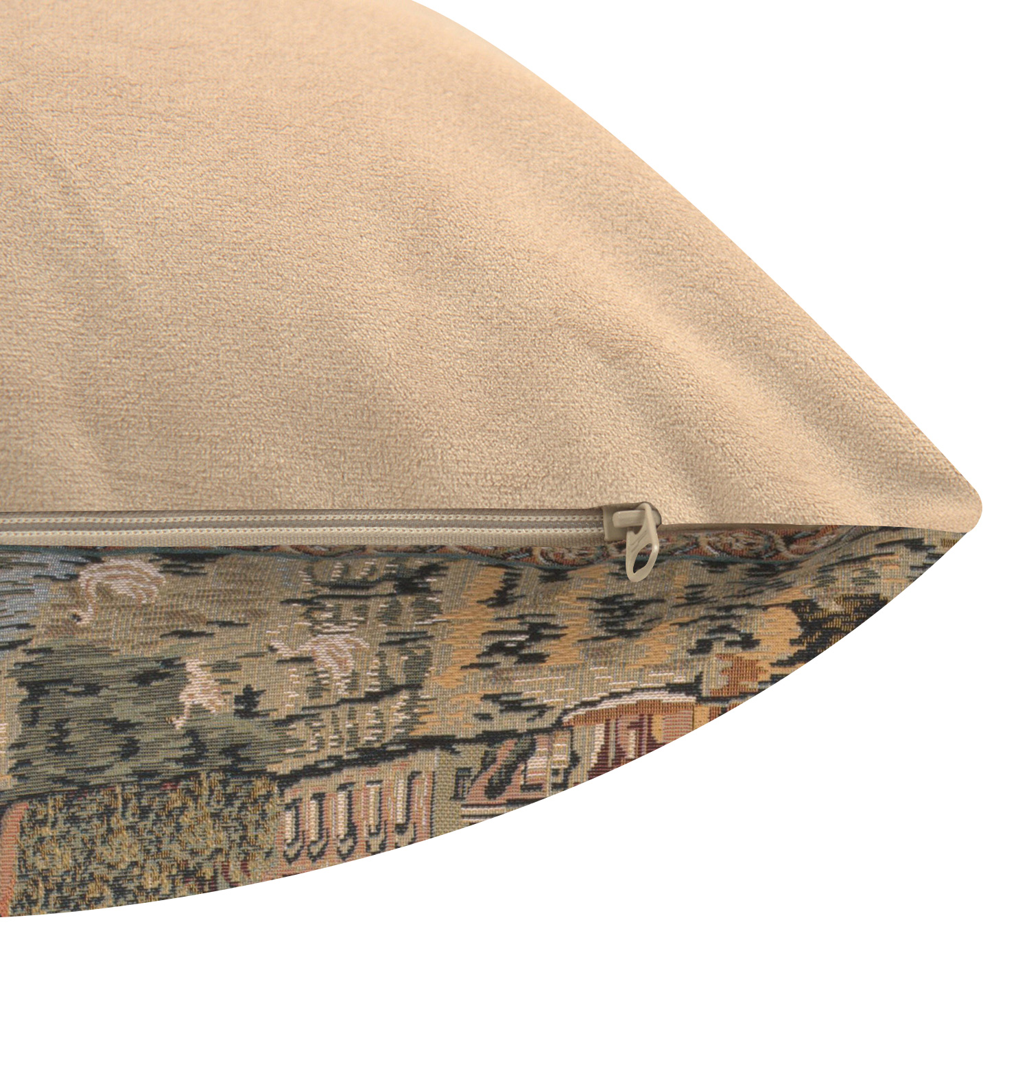 Vintage Canals of Bruges Tapestry Pillow Cover 18x18 Inch Cotton Jacquard Woven Cushion Cover
