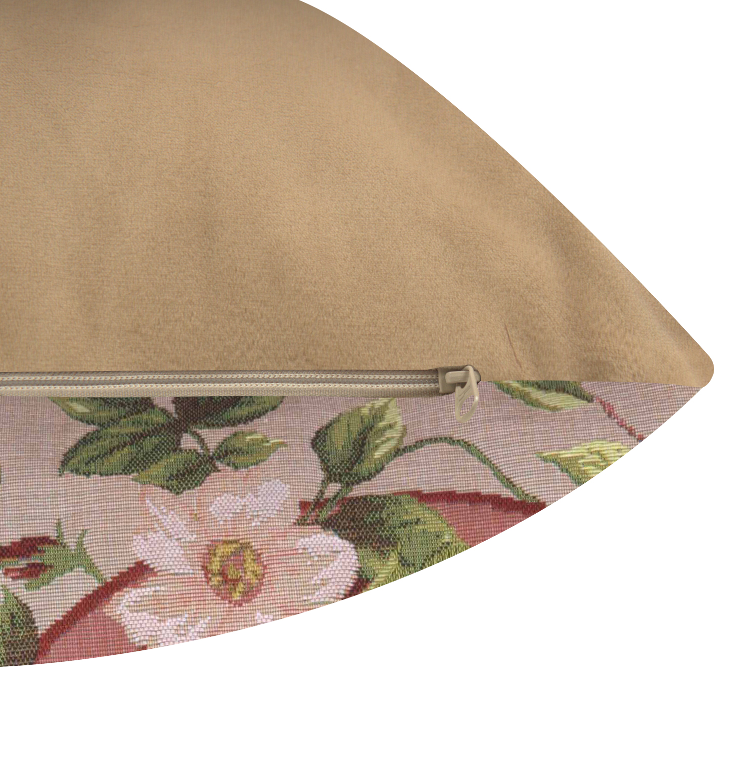 Floral Bunch of Flowers I Tapestry Pillow Cover 19x19 Inch Cotton Jacquard Woven Cushion Cover