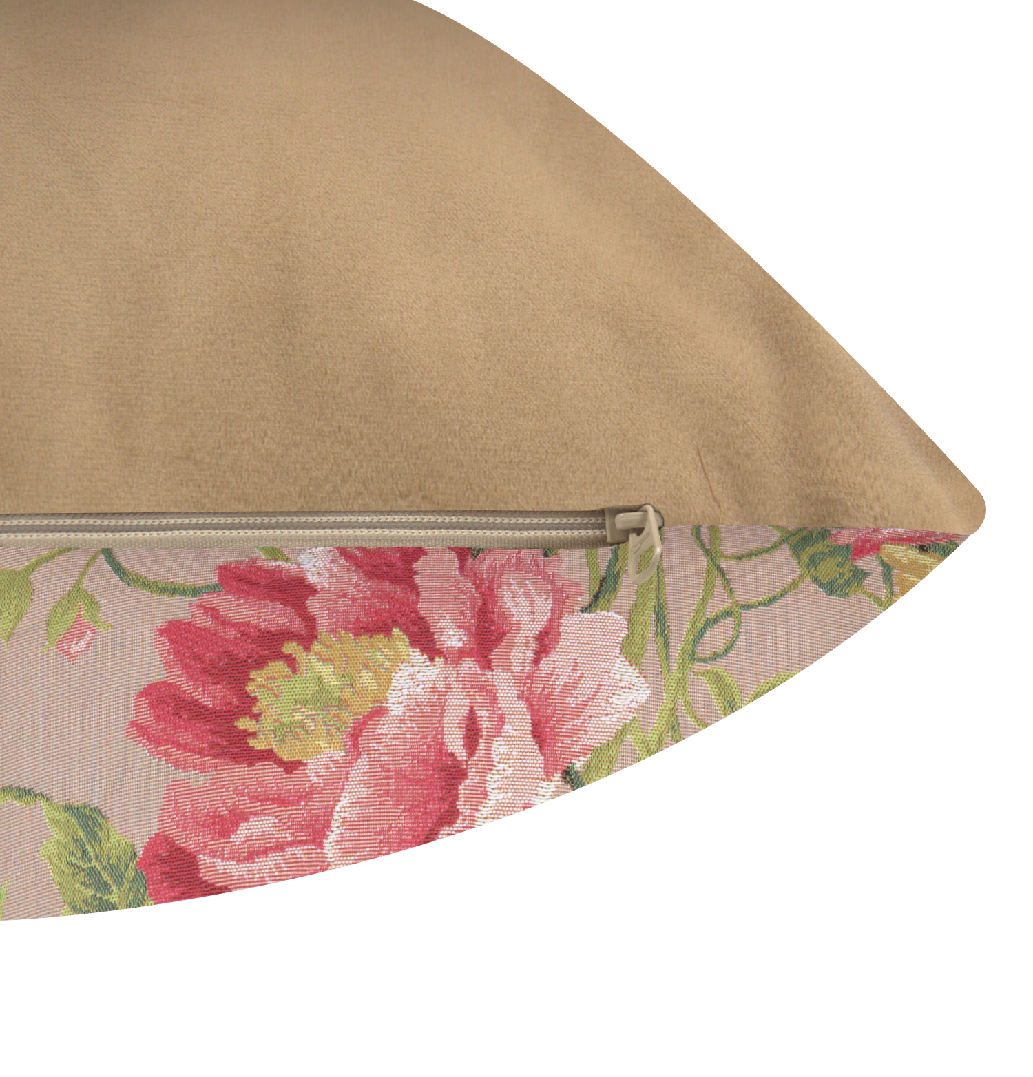 Floral Peonies II Tapestry Pillow Cover 19x19 Inch Cotton Jacquard Woven Cushion Cover