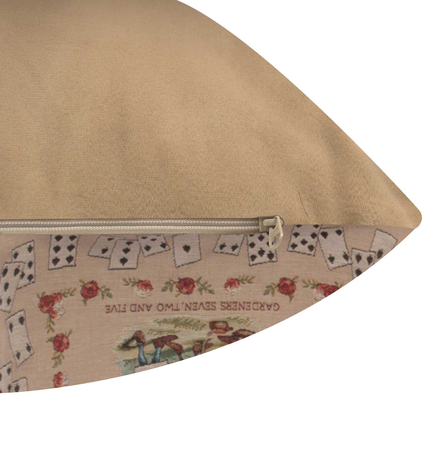 John Tenniel The Gardeners Tapestry Pillow Cover 19x19 Inch Cotton Jacquard Woven Cushion Cover