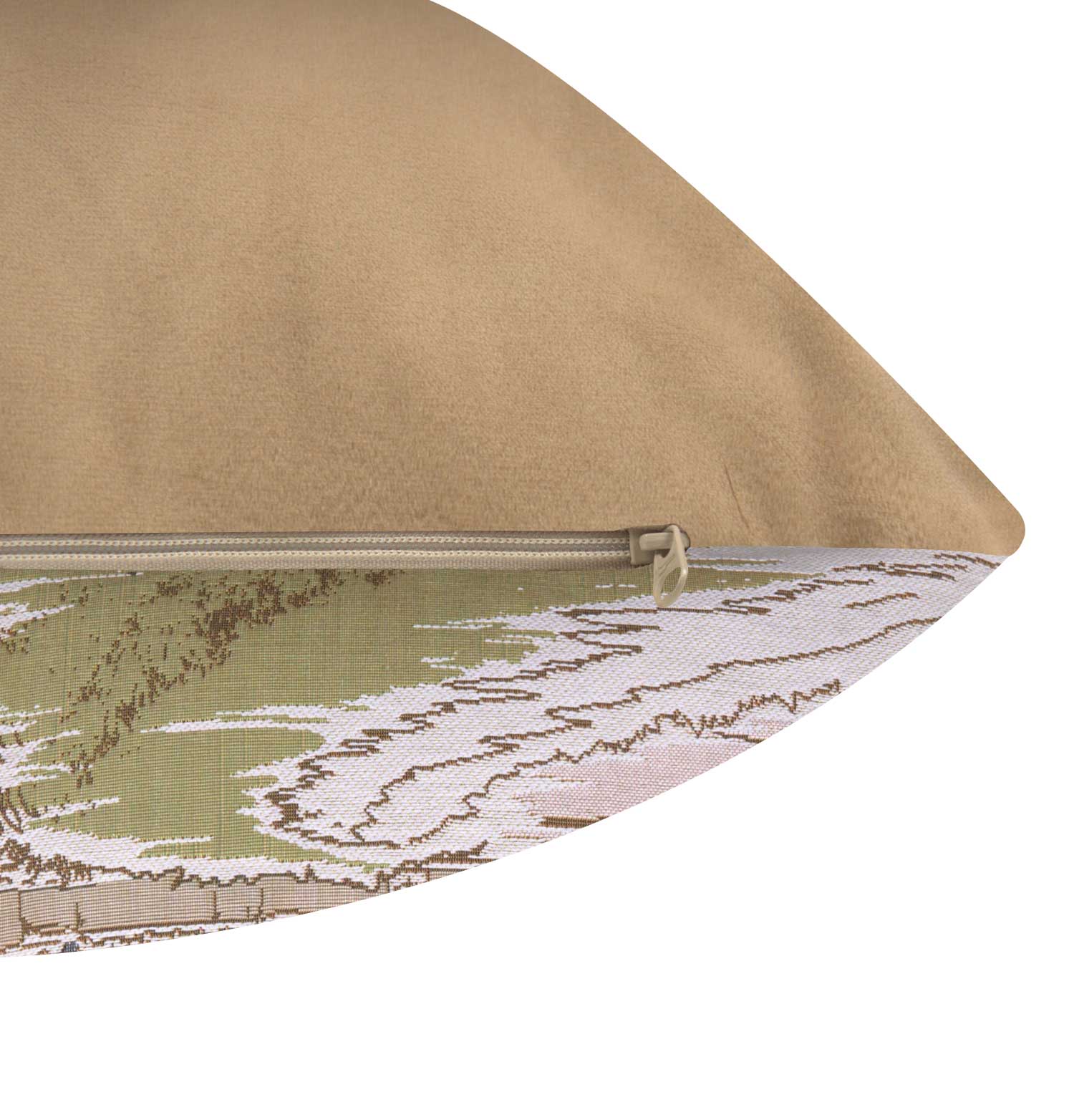 Mont Saint Michel French Tapestry Pillow Cover 19x19 Inch Cotton Jacquard Woven Cushion Cover