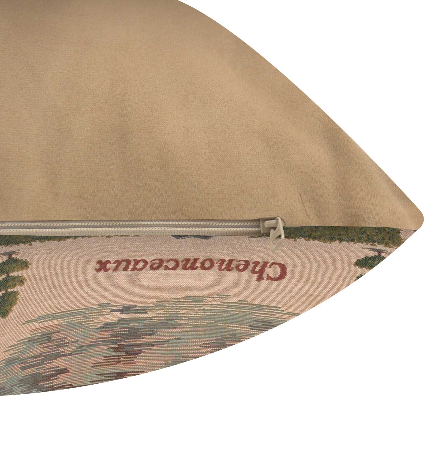 Chenonceaux I French Tapestry Pillow Cover 19x19 Inch Cotton Jacquard Woven Cushion Cover
