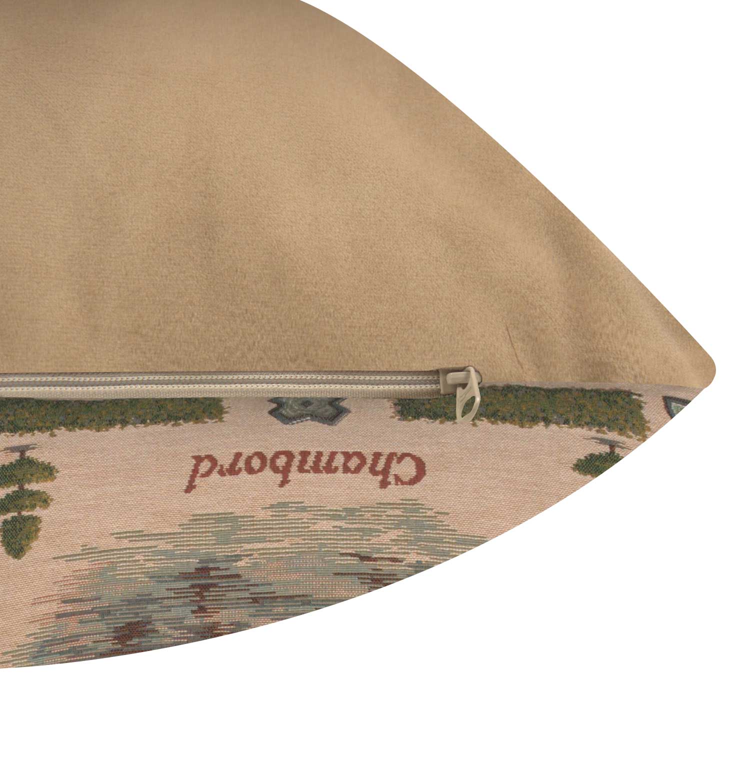 Chambord I French Tapestry Pillow Cover 19x19 Inch Cotton Jacquard Woven Cushion Cover