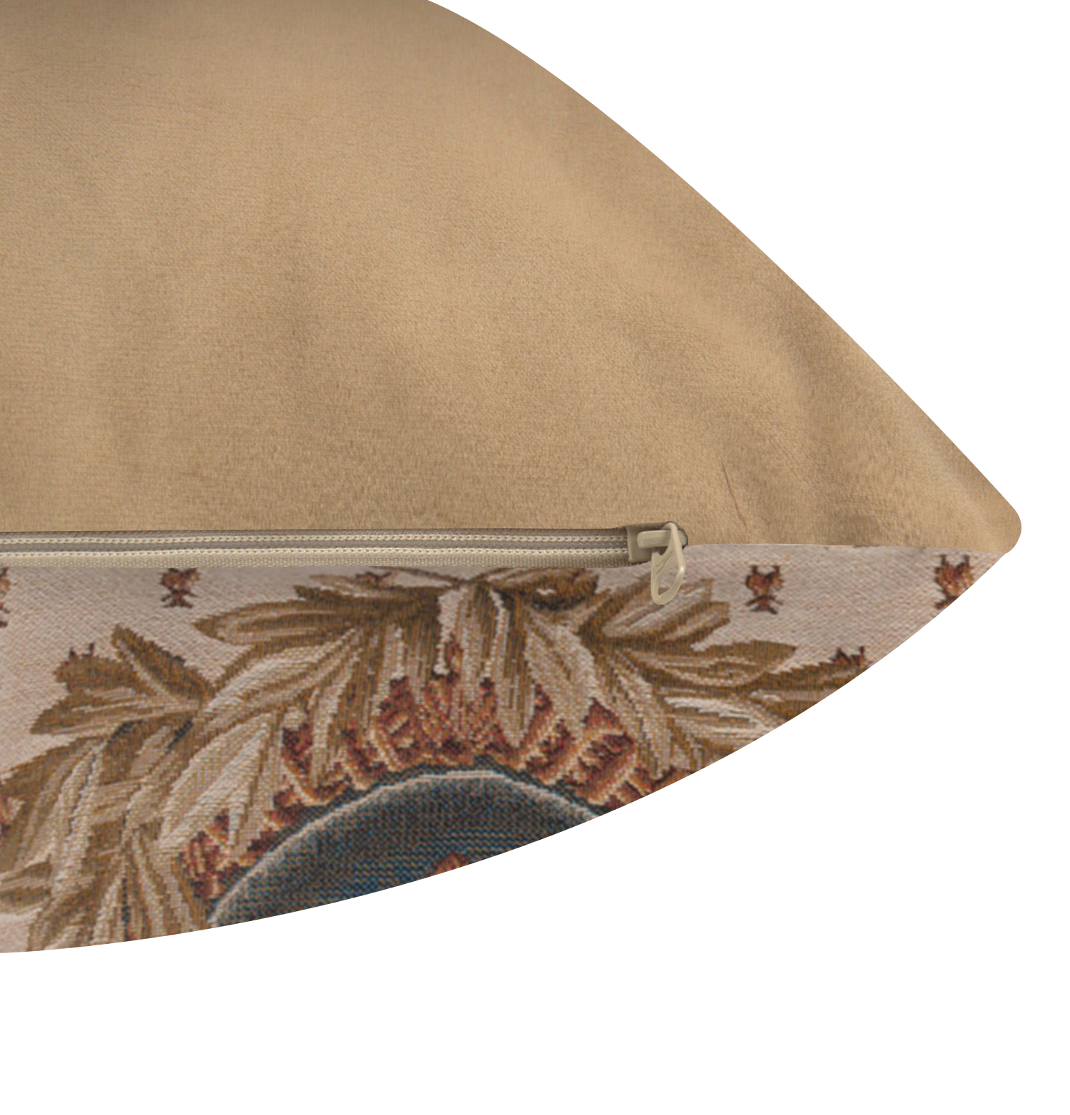 French Empire Lys Tapestry Pillow Cover 14x14 Inch Cotton Jacquard Woven Cushion Cover