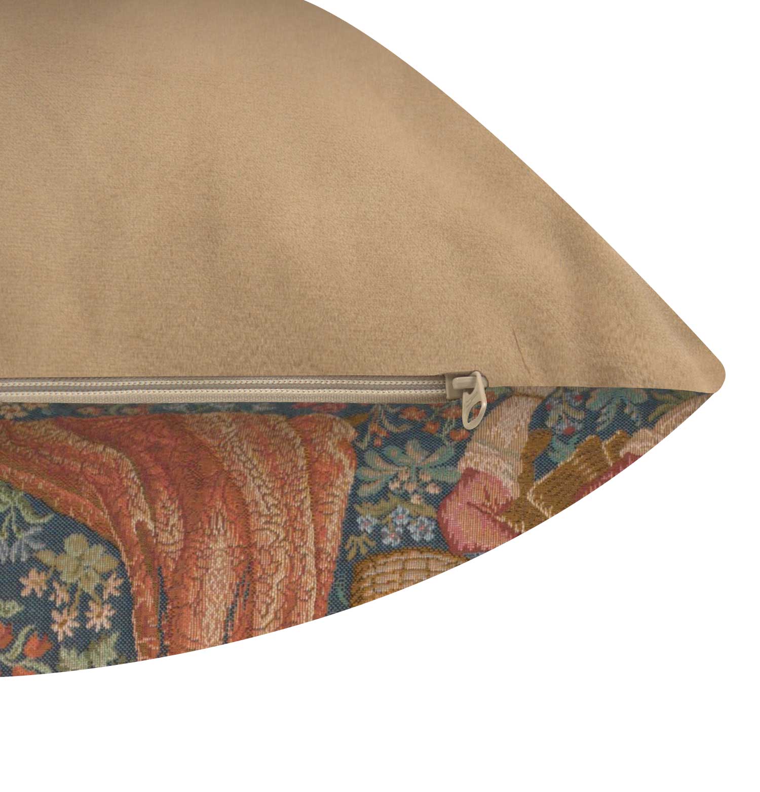 Medieval Wine Making Tapestry Pillow Cover 19x19 Inch Cotton Jacquard Woven Cushion Cover