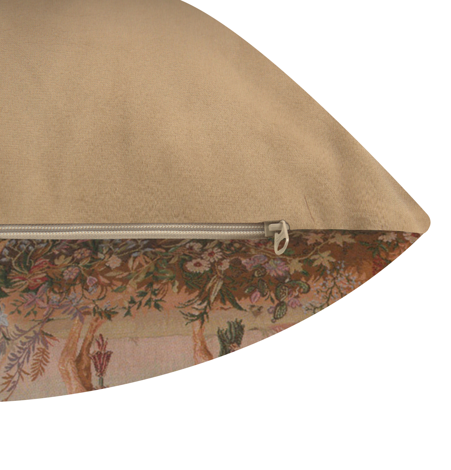 Jean Baptiste Huet Camel French Tapestry Pillow Cover 19x19 Inch Cotton Jacquard Woven Cushion Cover