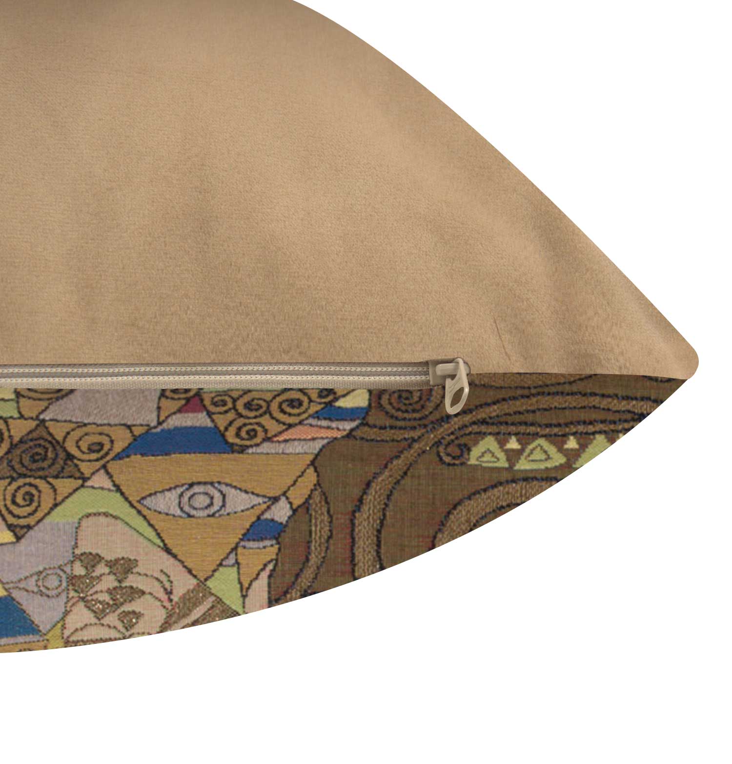 Gustav Klimt Nuit L'Attente Tapestry Pillow Cover 18x18 Inch Cotton Jacquard Woven Cushion Cover