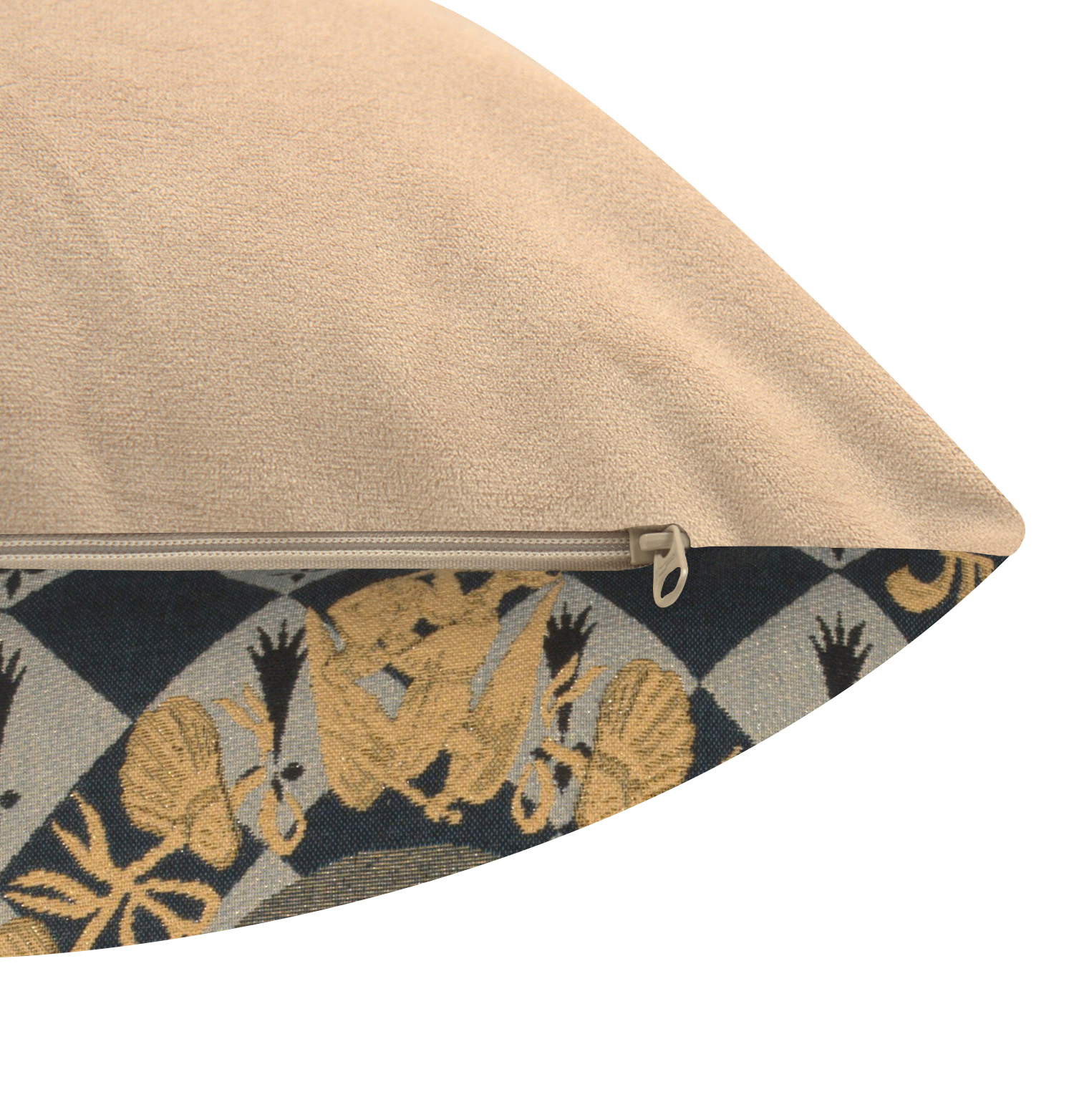 Medieval Crest I Tapestry Pillow Cover 18x18 Inch Cotton Jacquard Woven Cushion Cover