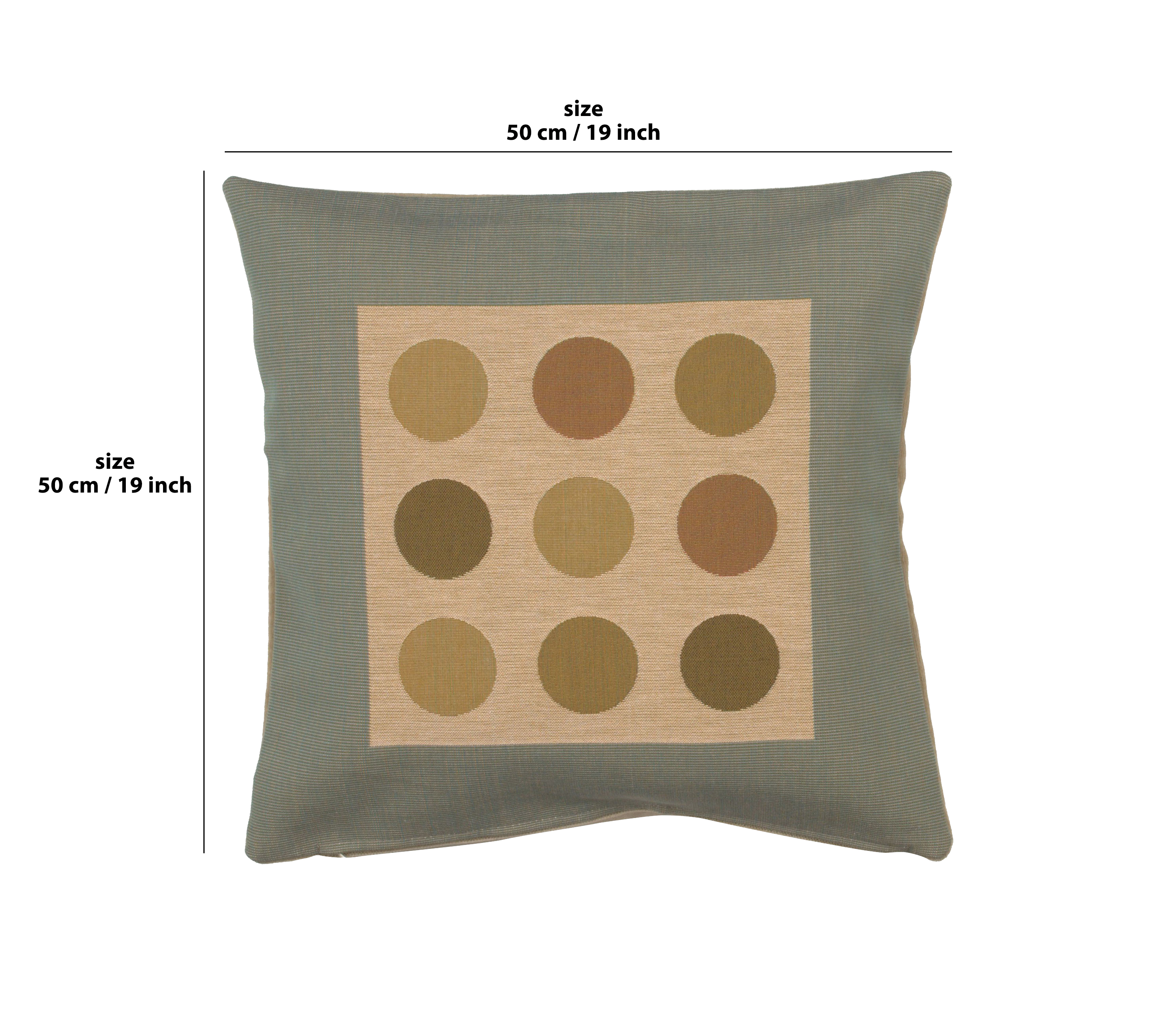 Modern Jacquard Tapestry Pillow Cover 19x19 Inch Cotton Jacquard Woven Cushion Cover