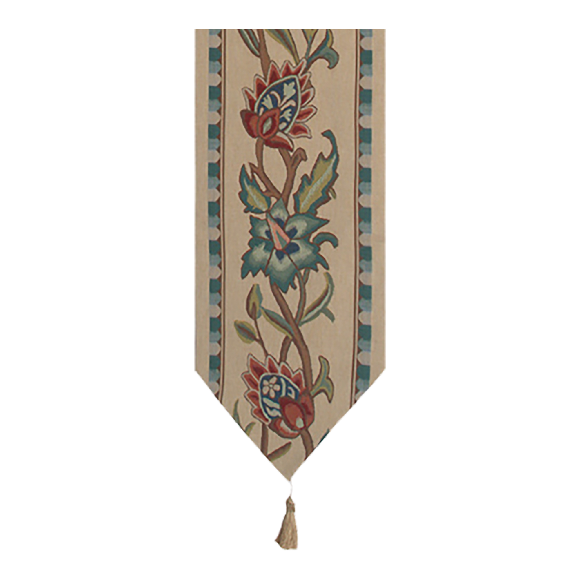 Morris Tree of Life Belgian Jacquard Woven Table Runner 78x13 Inch Arts Crafts Decor