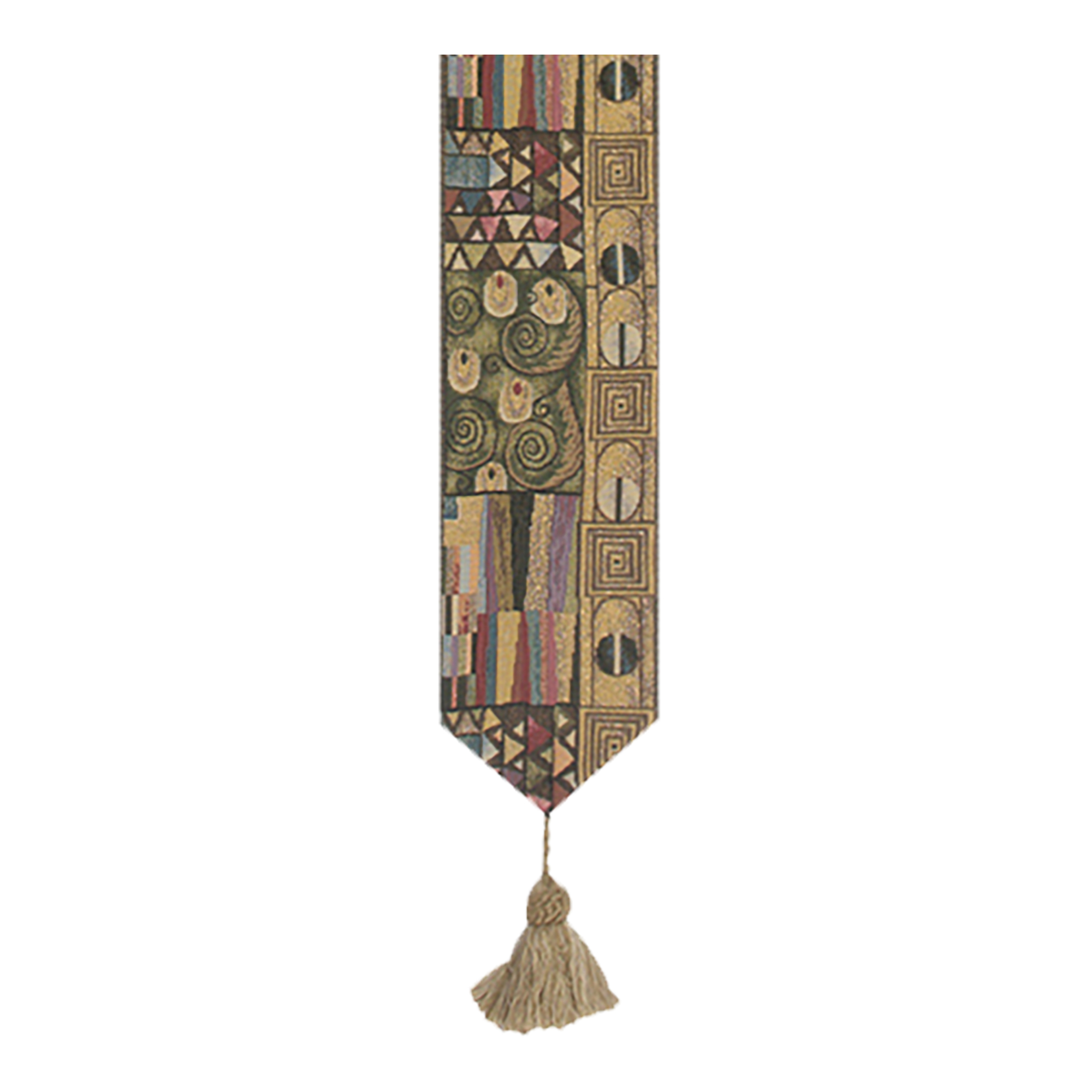 Gustav Klimt The Kiss III European Bell Pull 45 x 6 in Art Nouveau Jacquard Woven Fine Art Decor