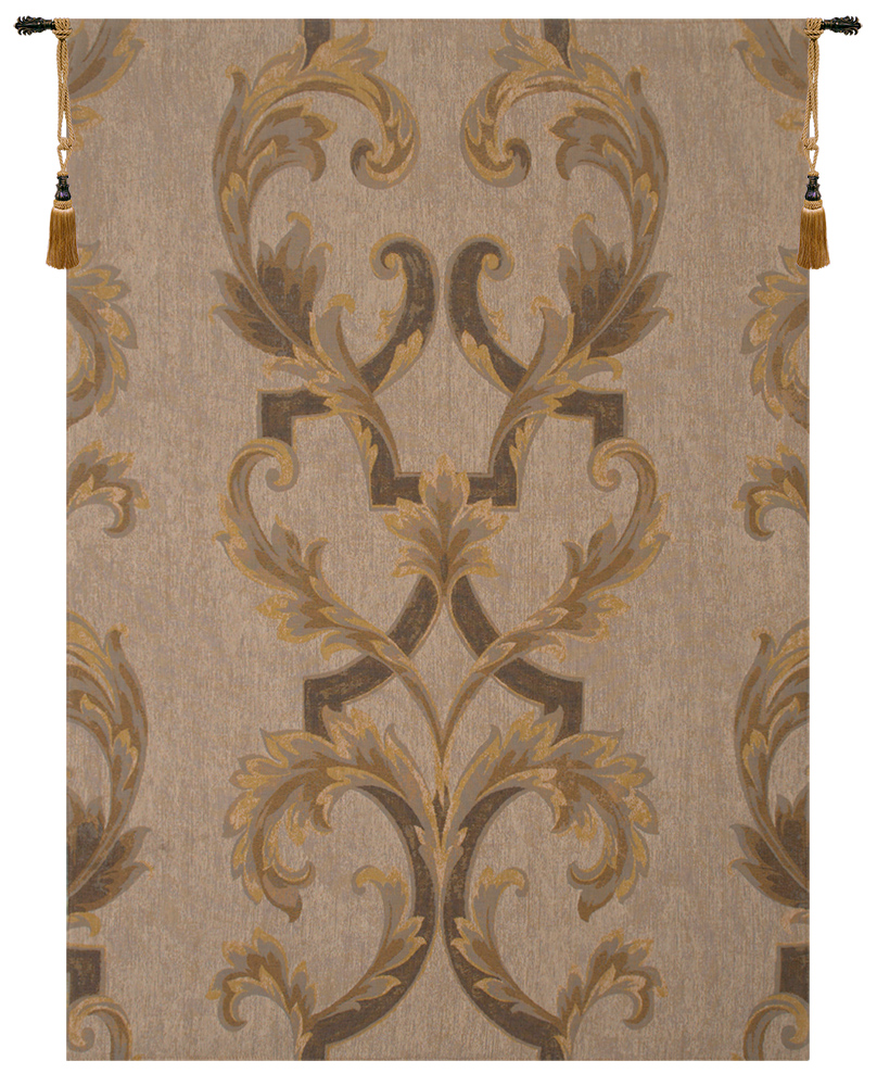 Le Grand Lustre Blue French Tapestry Wall Hanging 57x41 Inch Cotton Jacquard Woven Wall Tapestry