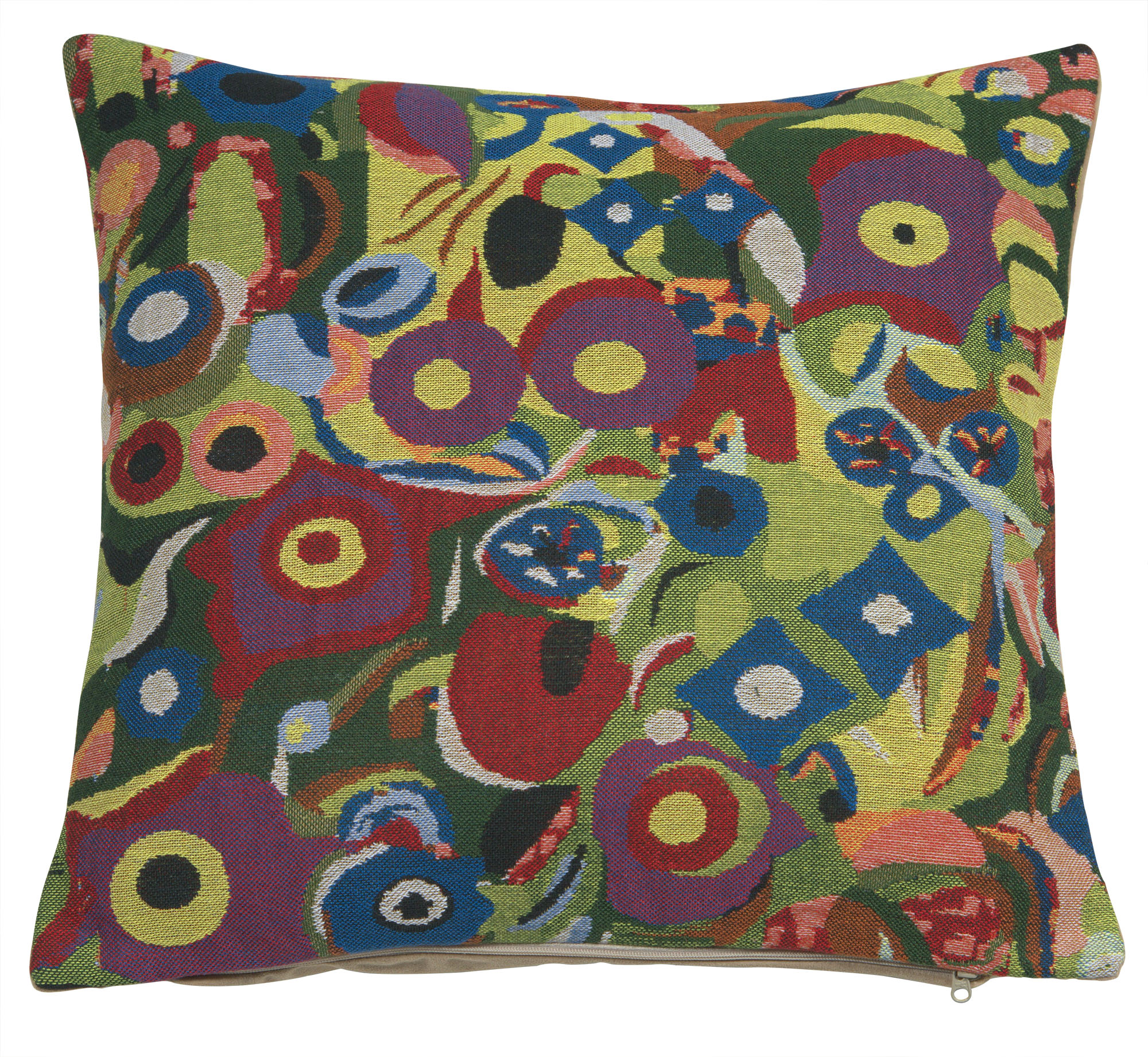 Gustav Klimt Swirls Tapestry Pillow Cover 16x16 Inch Cotton Jacquard Woven Cushion Cover
