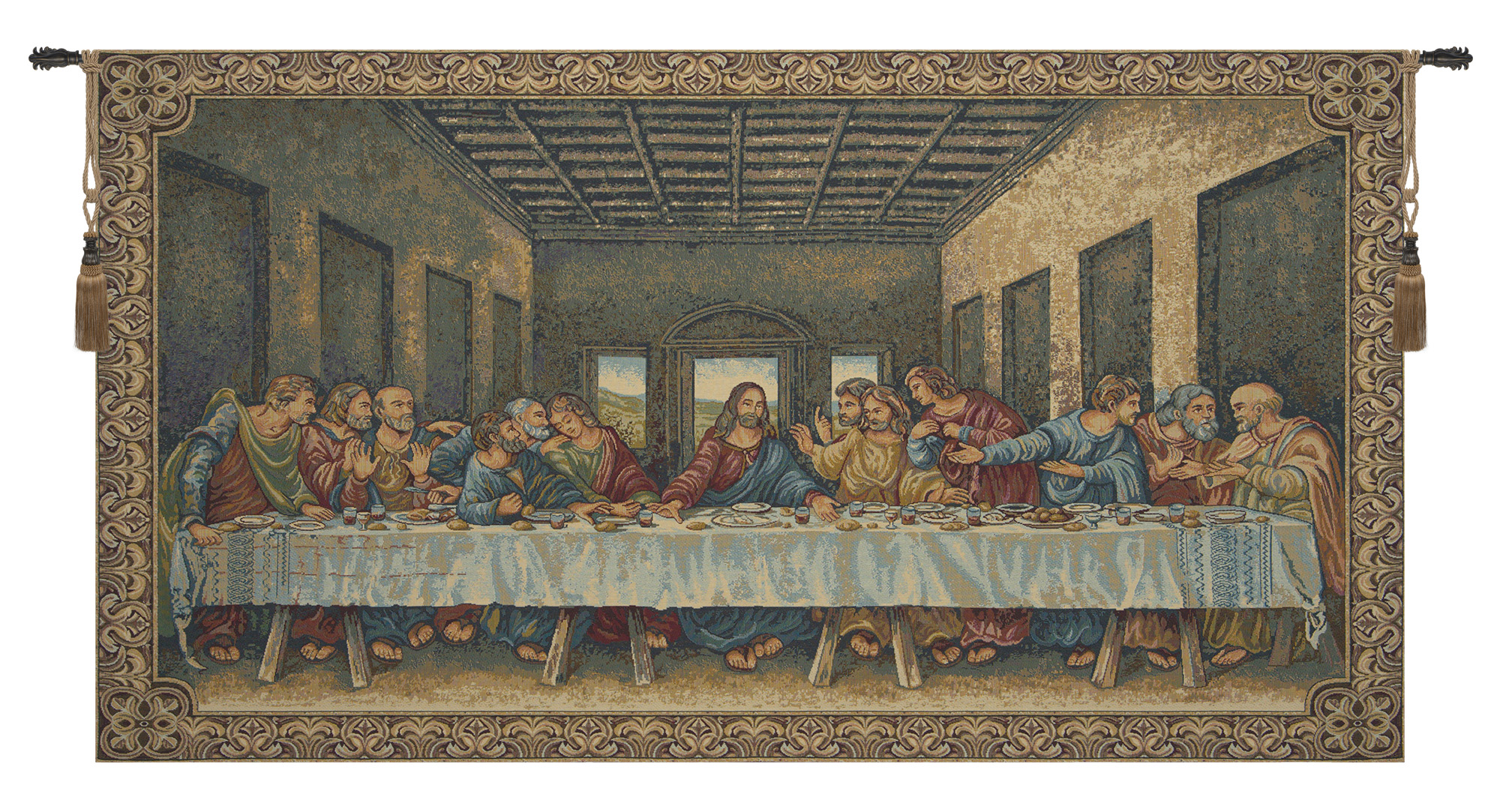 Medieval The Smell L'odorat Vintage Tapestry Wall Hanging 56 x 40 in