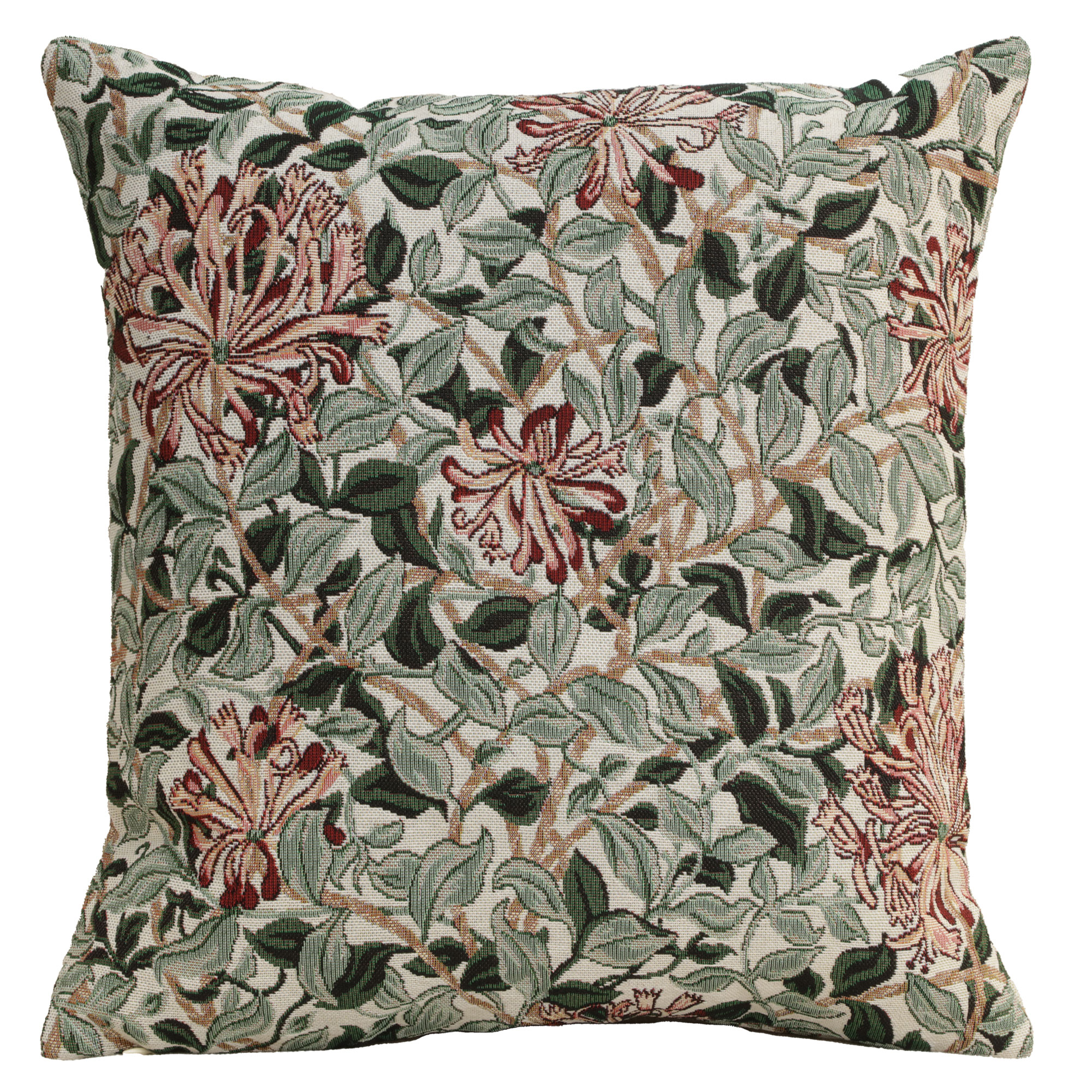 Honeysuckle Tapestry Pillow Cover 18x18 Inch Cotton Polyester Acrylic Cushion Cover
