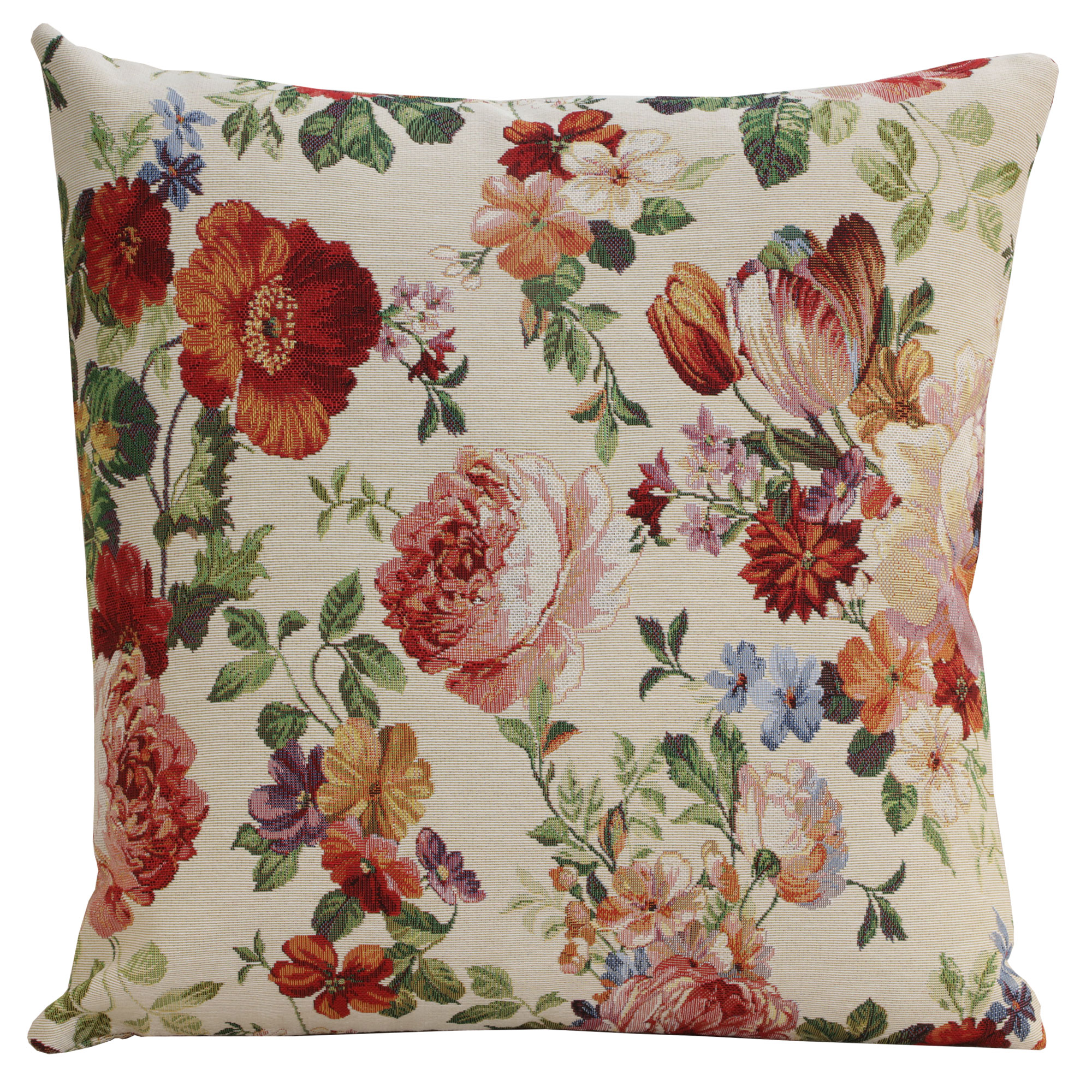 William Morris Spring Garden Tapestry Pillow Cover 18x18 Inch Cotton Jacquard Woven Cushion Cover