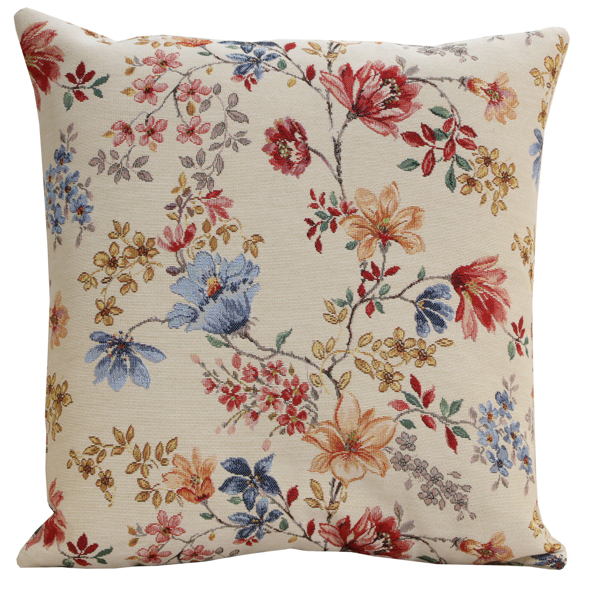 William Morris Lillium Tapestry Pillow Cover 18x18 Inch Cotton Jacquard Woven Cushion Cover