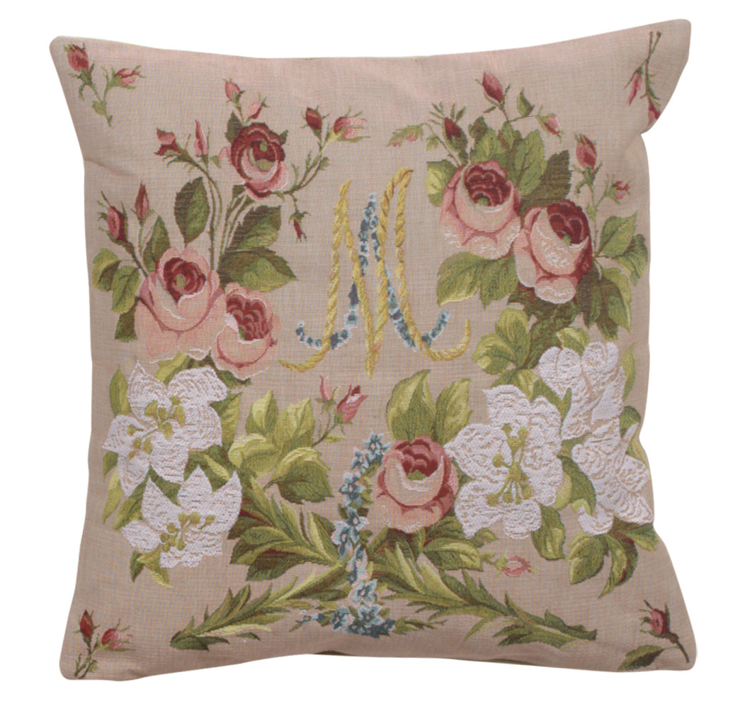 Jean Francois Bony Marie Antoinette I Tapestry Pillow Cover 19x19 Inch Cotton Jacquard Woven Cushion Cover