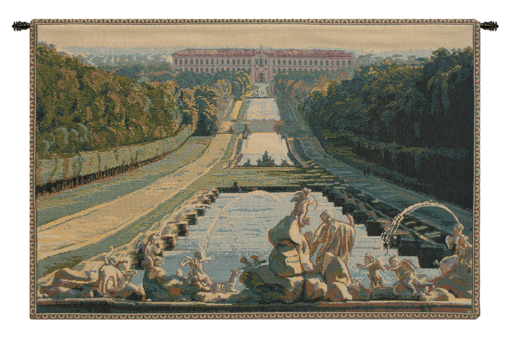 Reggia Caserta Italian Tapestry Wall Hanging 12x19 Inch Cotton Jacquard Woven Wall Tapestry