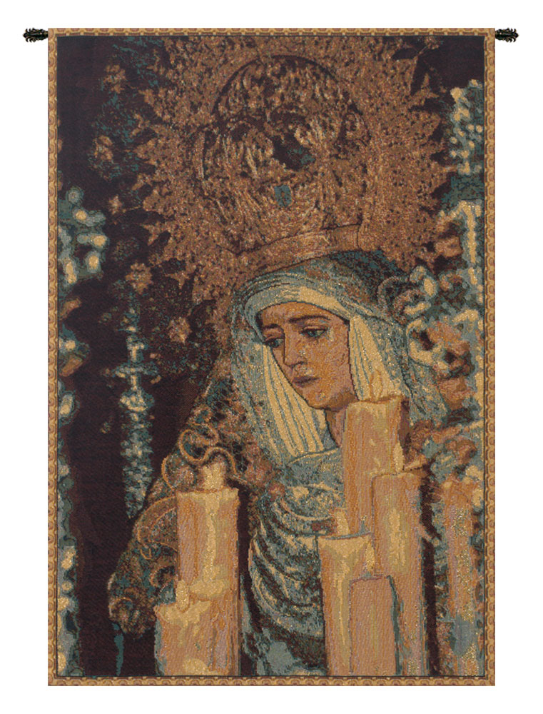 St. Seville Italian Tapestry Wall Hanging 19x12 Inch Cotton Jacquard Woven Wall Tapestry