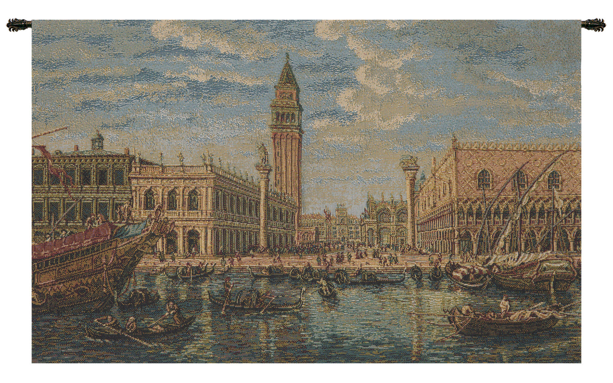 Alessia Cara Venice Rialto Ponte di Tapestry Wall Hanging 13 x 21 in Jacquard Woven Venice Canal Wall Art