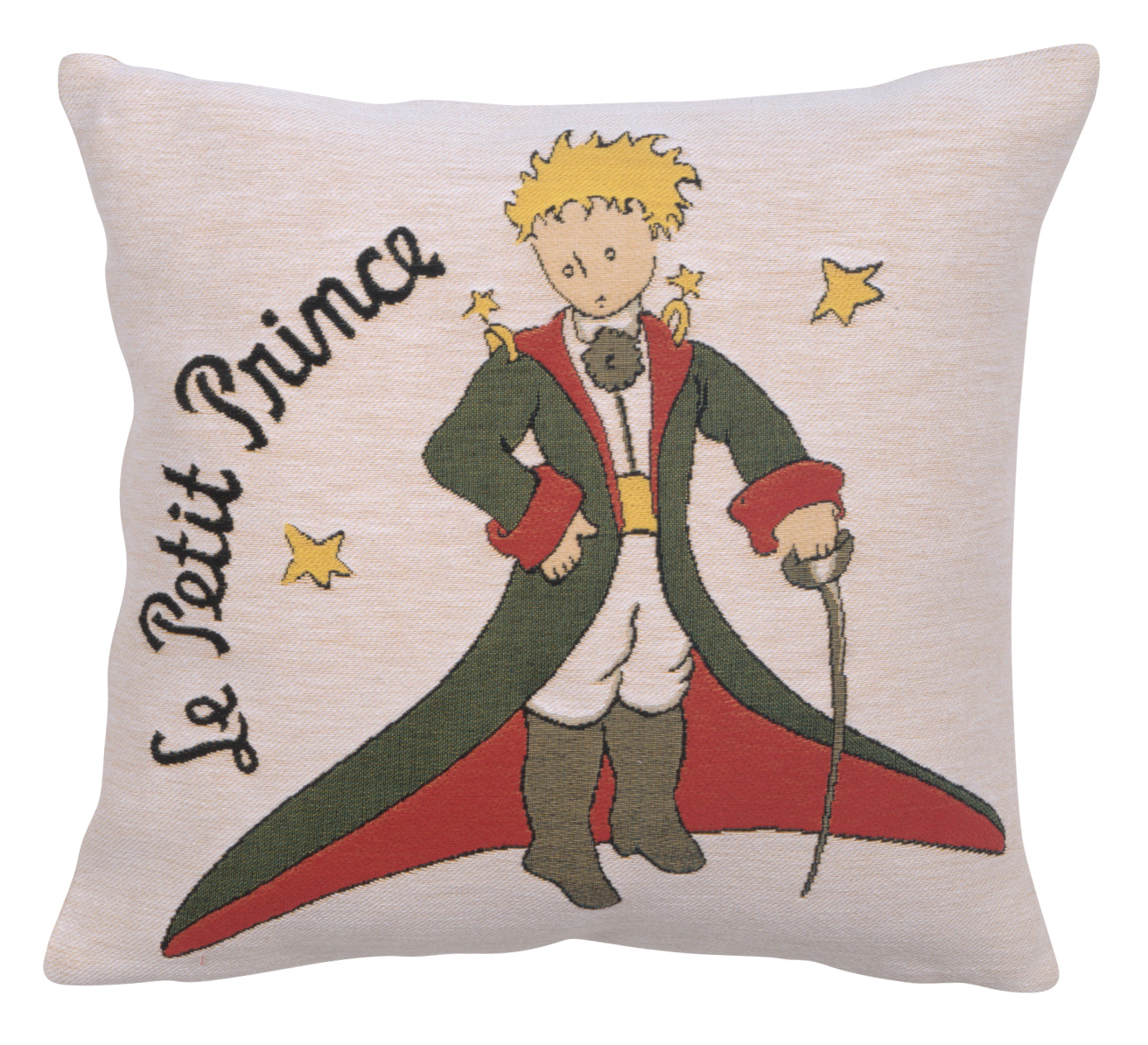 Antoine de Saint-Exupery Costume Large Tapestry Pillow Cover 18x18 Inch Cotton Jacquard Woven Cushion Cover