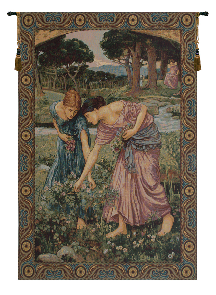 John William Waterhouse Giason Medea Vintage Tapestry Wall Hanging 54 x 36 Pre-Raphaelite Mythology Jacquard Woven Wall Art