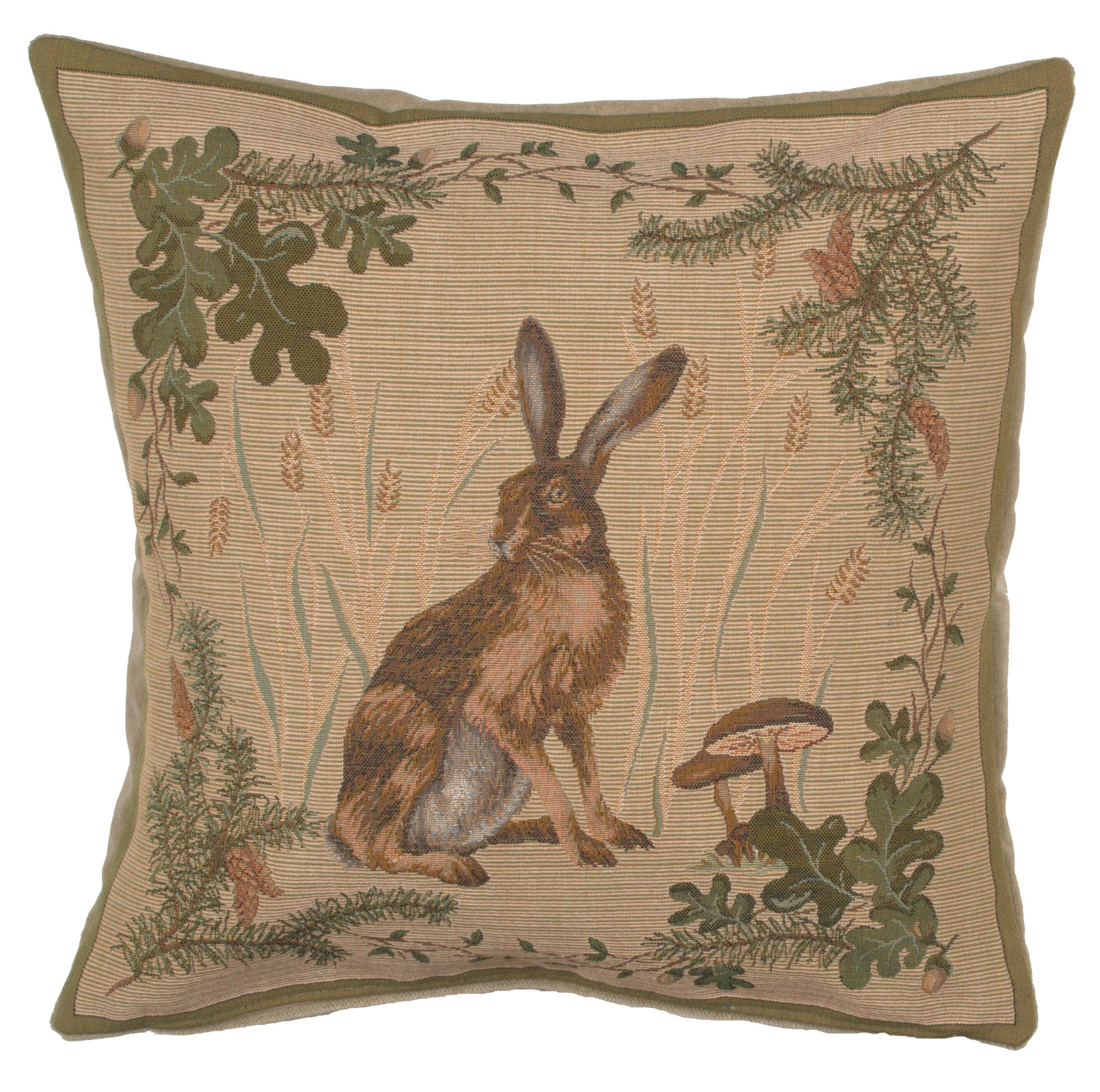 William Morris The Hare Tapestry Pillow Cover 19x19 Inch Cotton Jacquard Woven Cushion Cover