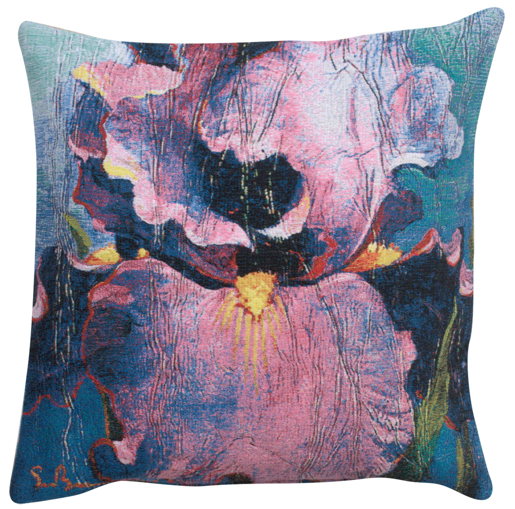 Dancer Belgian Tapestry Pillow Cover 21x21 Inch Cotton Jacquard Woven Cushion Cover