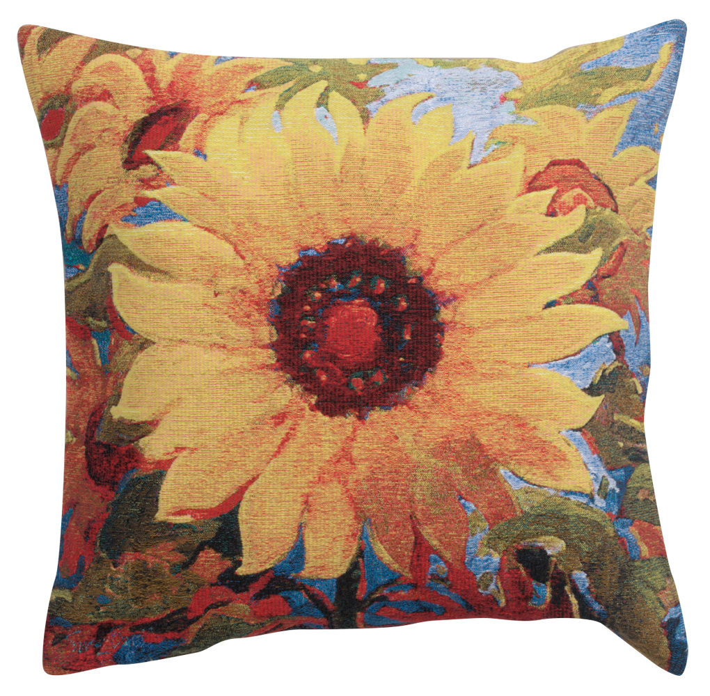 Spellbound Belgian Tapestry Pillow Cover 21x21 Inch Cotton Jacquard Woven Cushion Cover