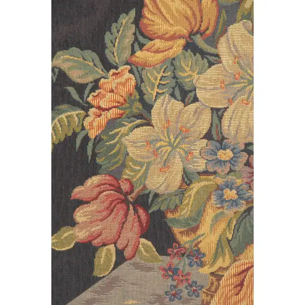 Panier de Fleurs fond Bleu